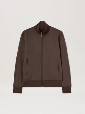 PALM ANGELS  Curved Logo track Jacket BROWN - DARK BROWN PWJA035S25LEA001
