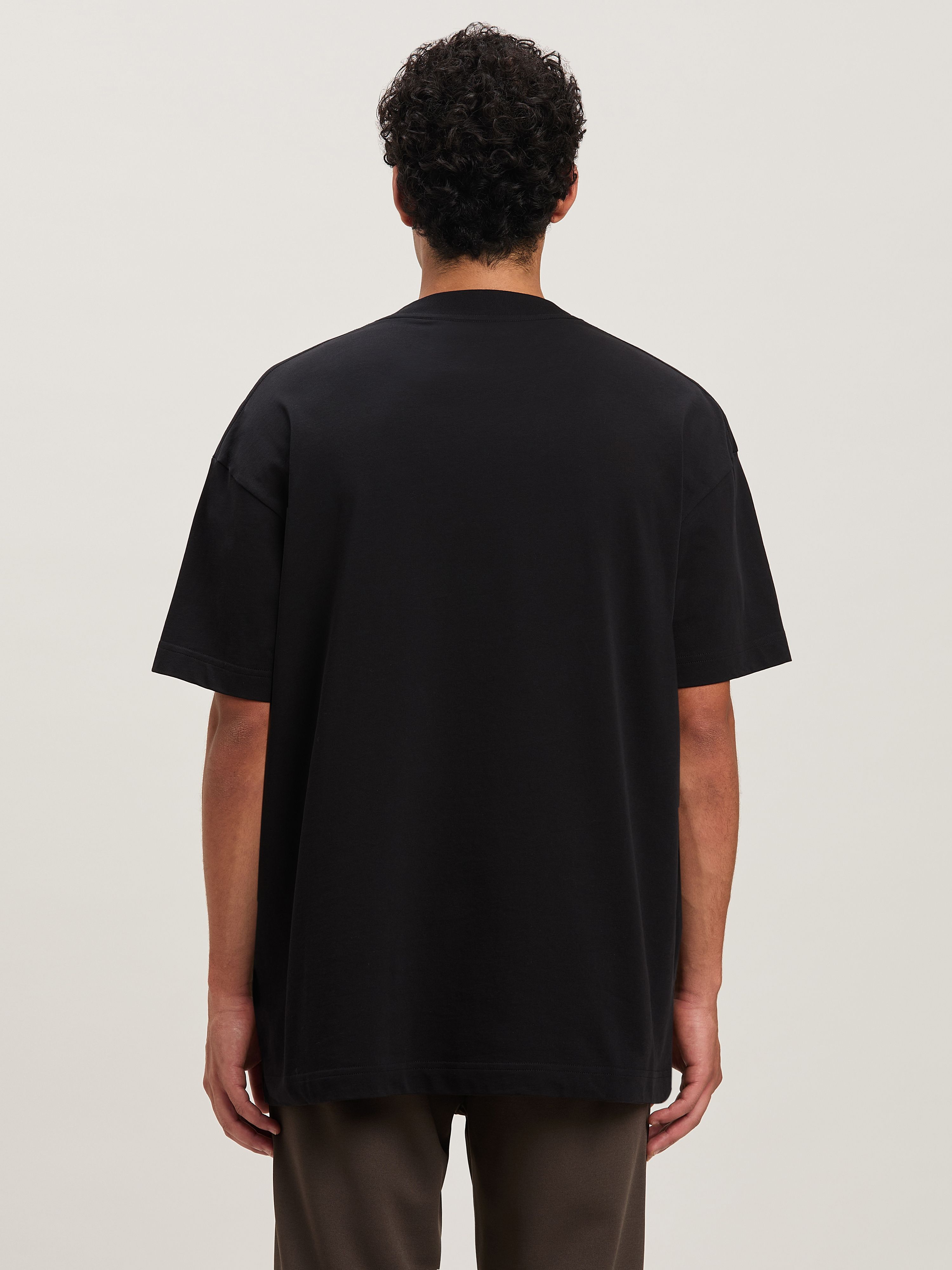 PALM ANGELS  Bear in Mind T-shirt BLACK - BROWN PMAA001S25JER005