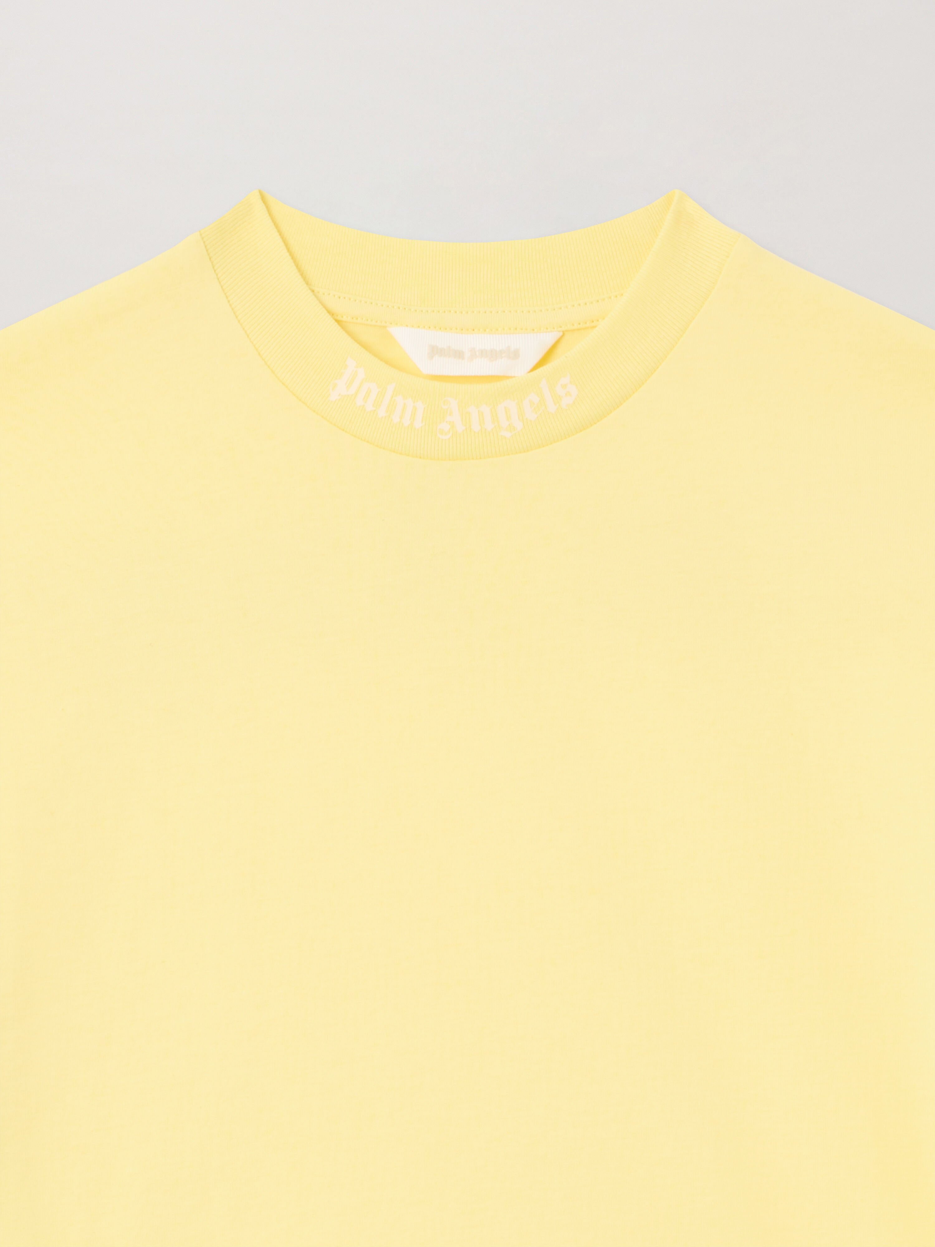 PALM ANGELS Overlogo Over T-Shirt GIALLO/YELLOW PGAA001S26JER001