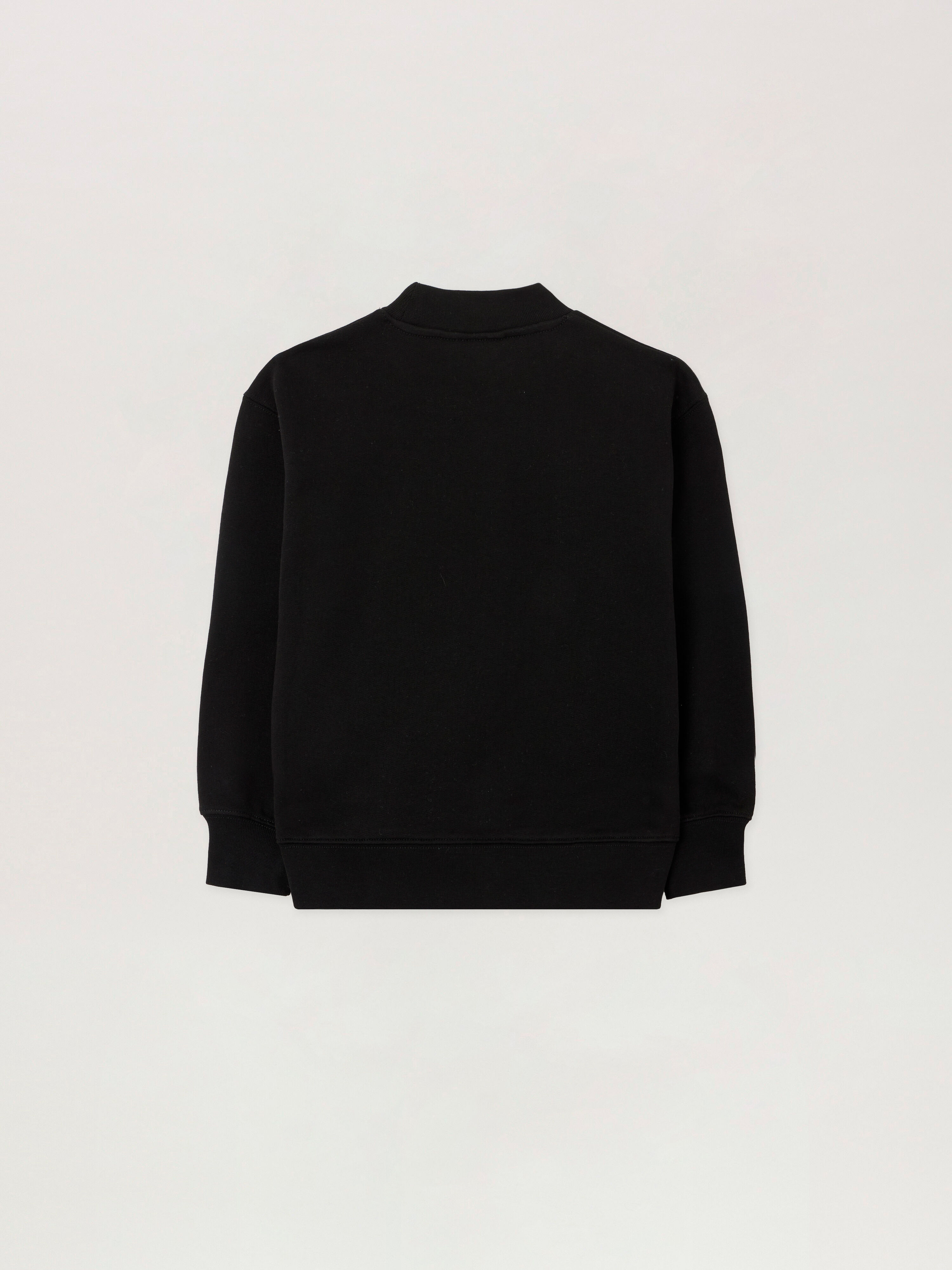 PALM ANGELS Neck Logo Brushed. Crew NERO/BLACK PBBA012S26FLE004