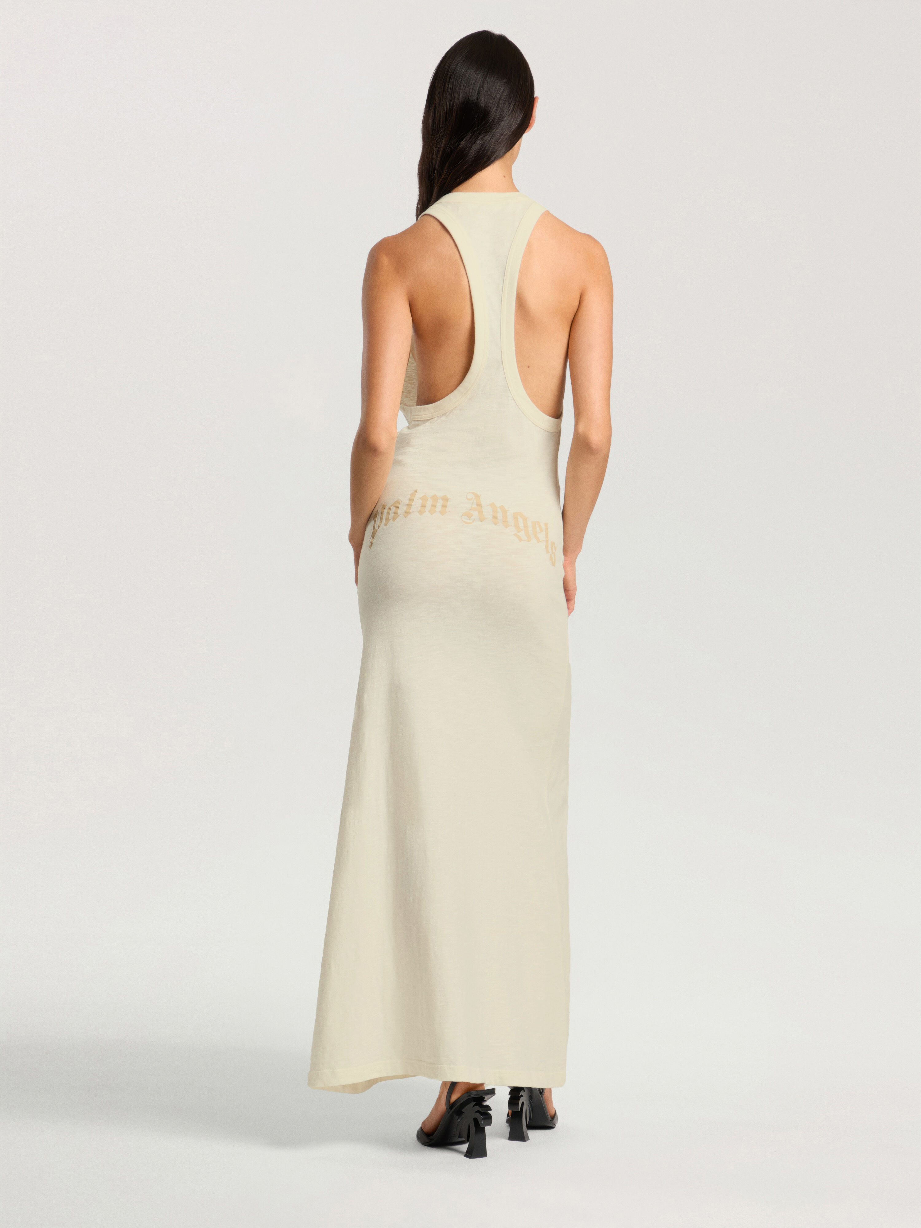 Abito Curved Logo PALM ANGELS Abito Curved Logo OFF WHITE - KAKI PAWDH01F26JR01