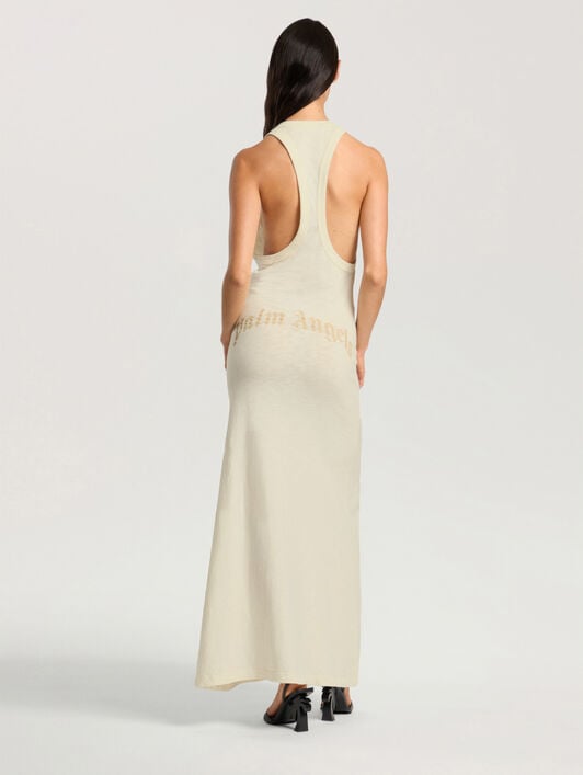 Abito Curved Logo PALM ANGELS Abito Curved Logo OFF WHITE - KAKI PAWDH01F26JR01