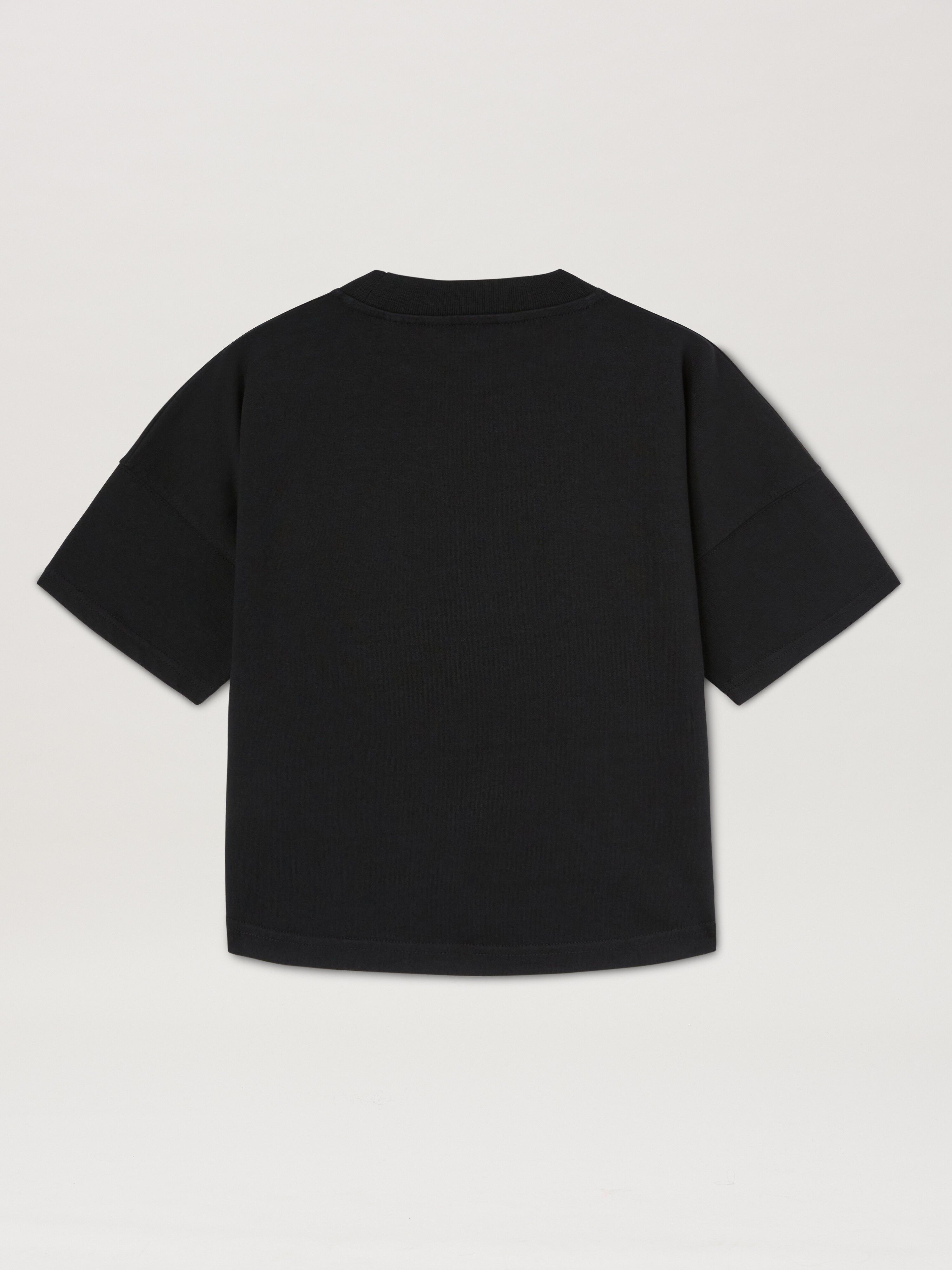 PALM ANGELS  Shark T-shirt BLACK ORANGE PBAA002S25JER003