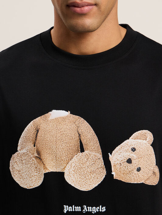PALM ANGELS Broken Bear T-Shirt Black PMAA109T26JER003