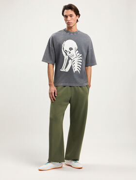 PALM ANGELS Skull Loose T-Shirt BLACK OFF WHITE PMAA10DS26JER007