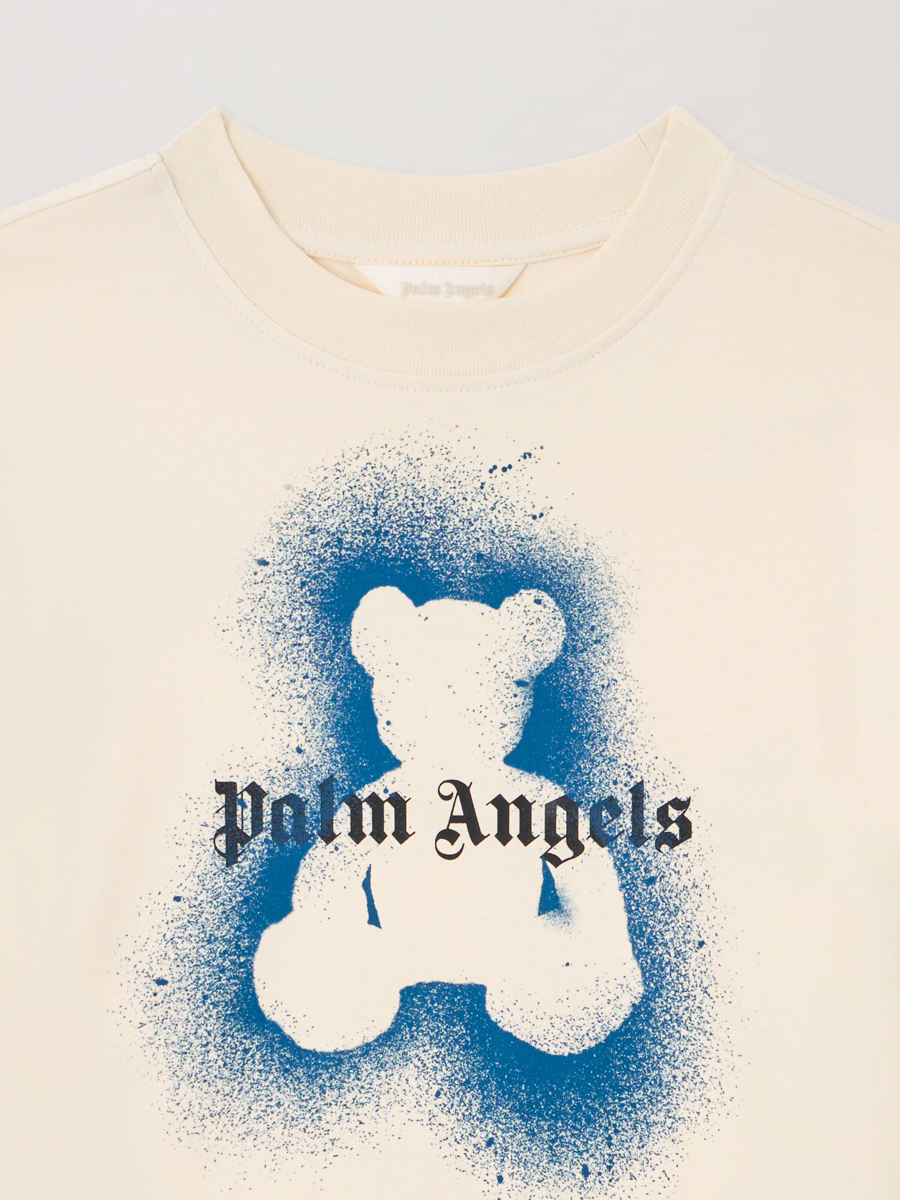 PALM ANGELS Spray Bear T-Shirt OFF WHITE PBAA003S26JER006