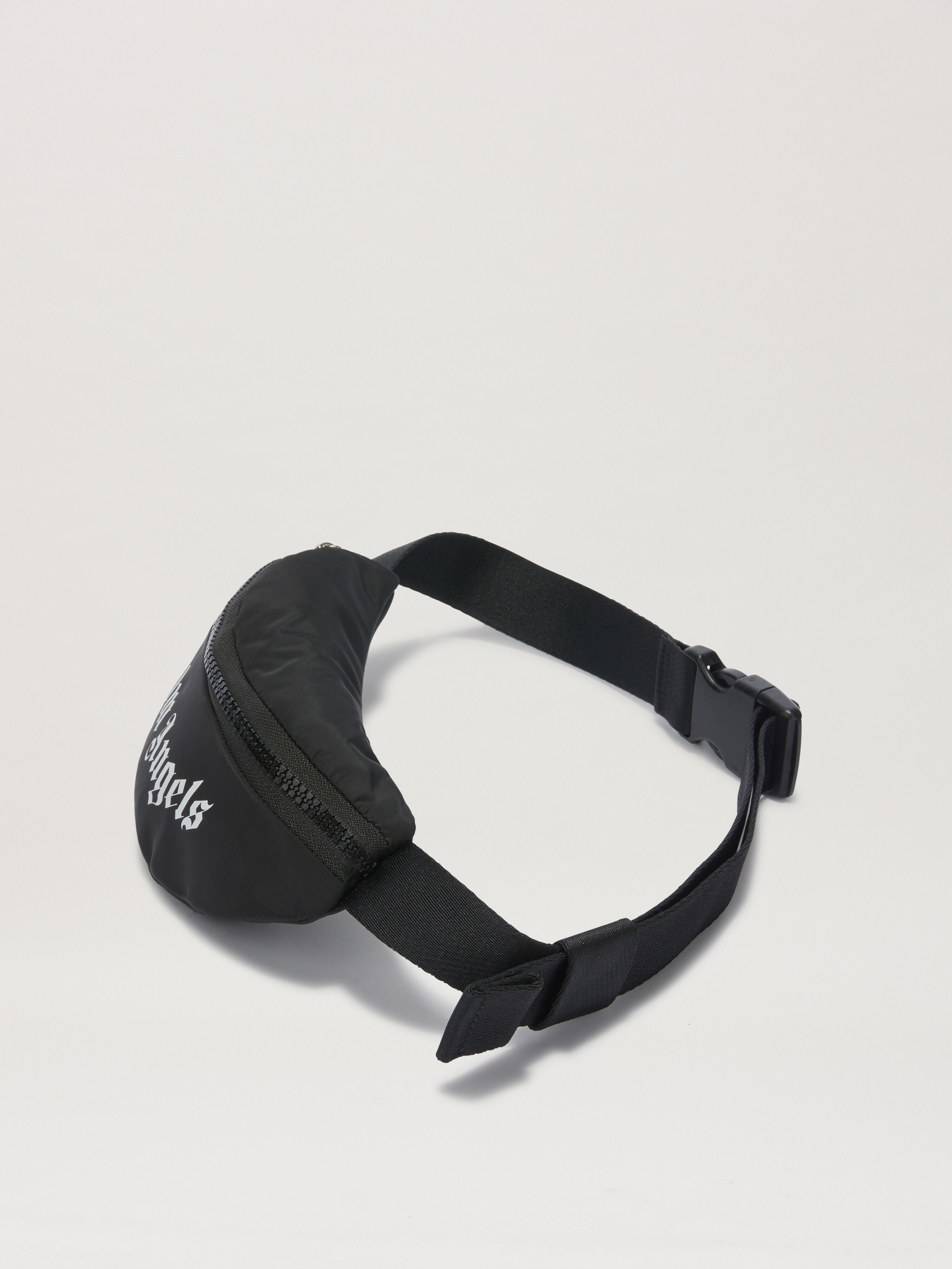 PALM ANGELS  Overlogo Fannypack BLACK/WHITE PBNO006S25FAB001