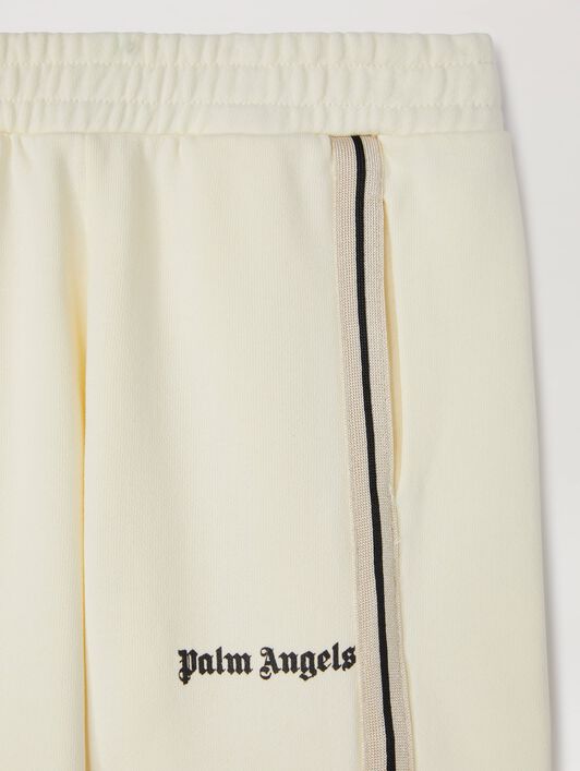 PALM ANGELS  Iconic Tape track pants BUTTER BLACK PBCH012S25FLE001