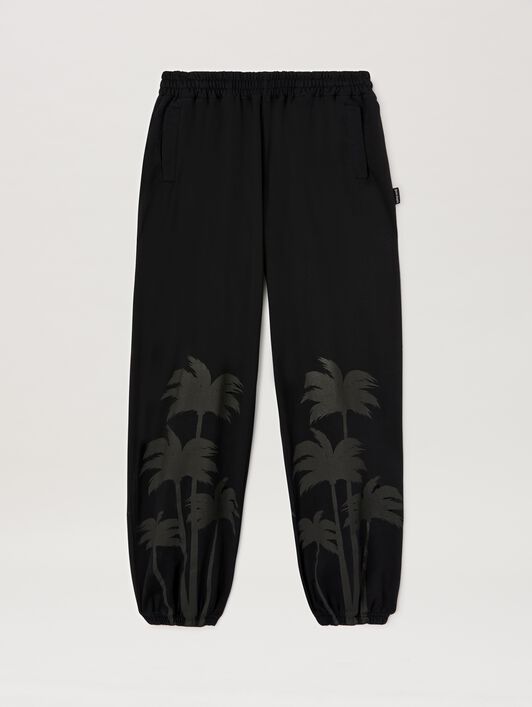 PALM ANGELS  Palms print sweatpants VINTAGE BLACK - VINTAGE BLACK PMCH025S25FLE001