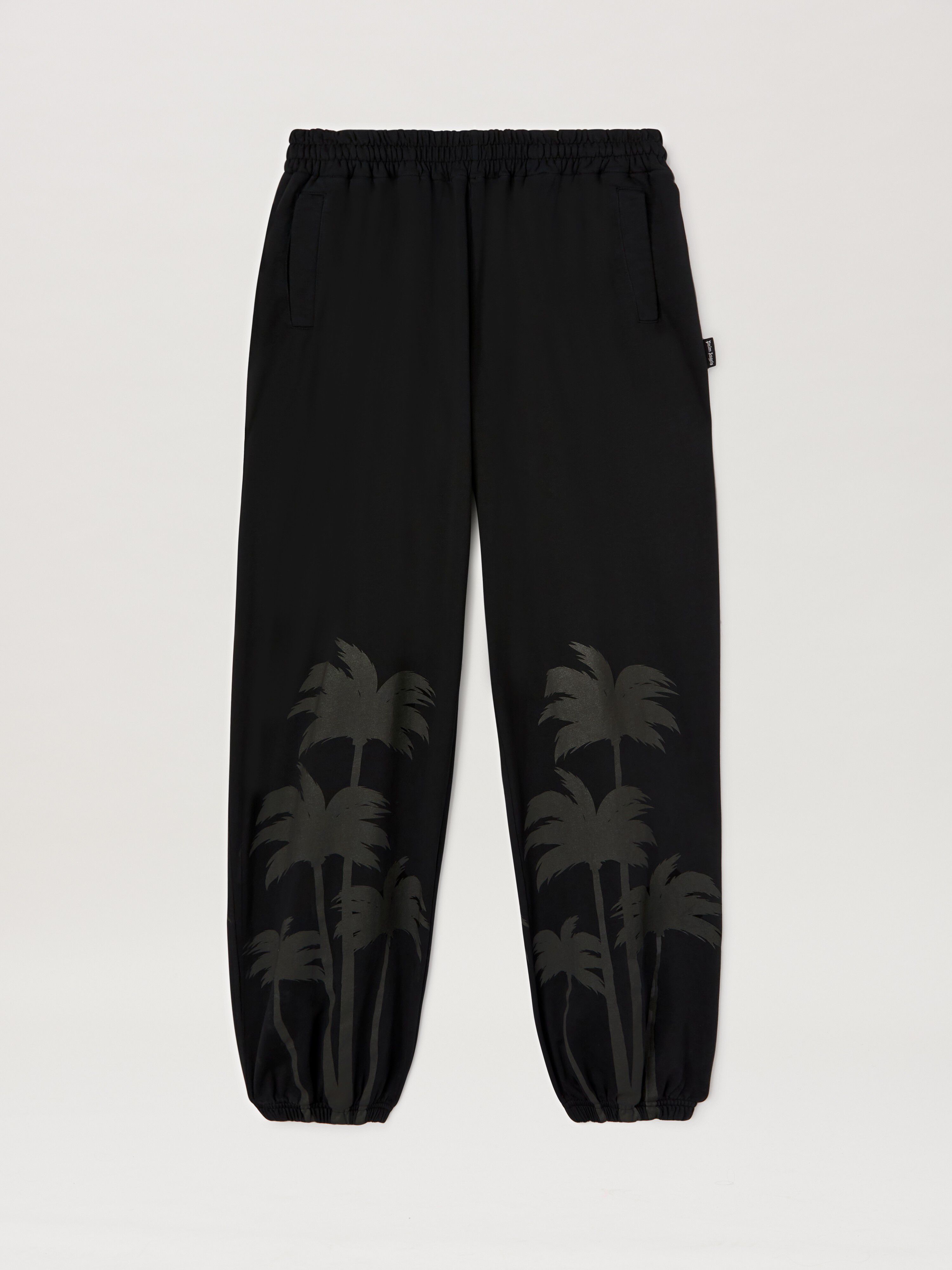 PALM ANGELS  Palms print sweatpants VINTAGE BLACK - VINTAGE BLACK PMCH025S25FLE001