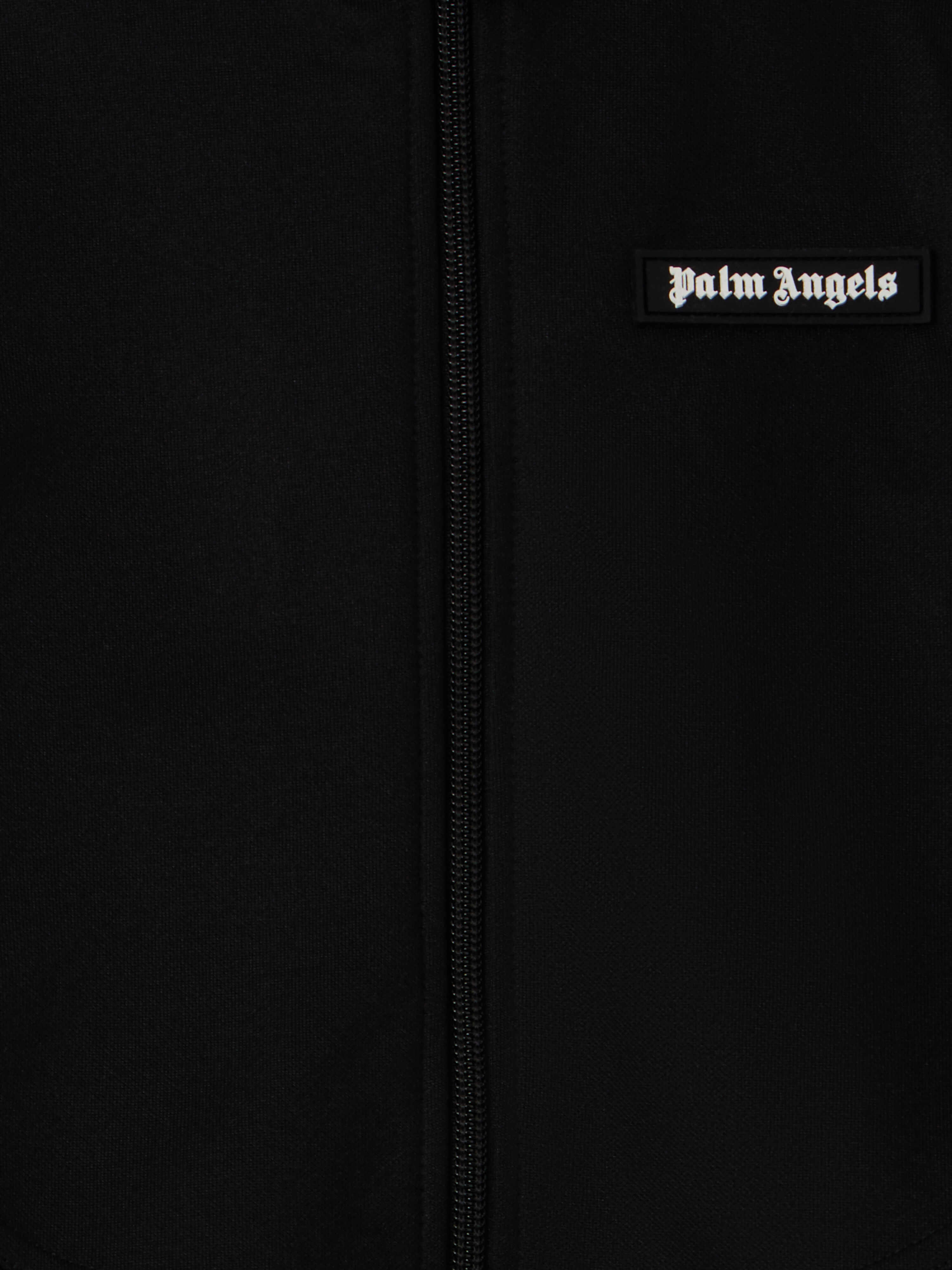 PALM ANGELS Curvedlogo Cut Track Jkt BLACK - OFF WHITE PBBD014F25FAB001