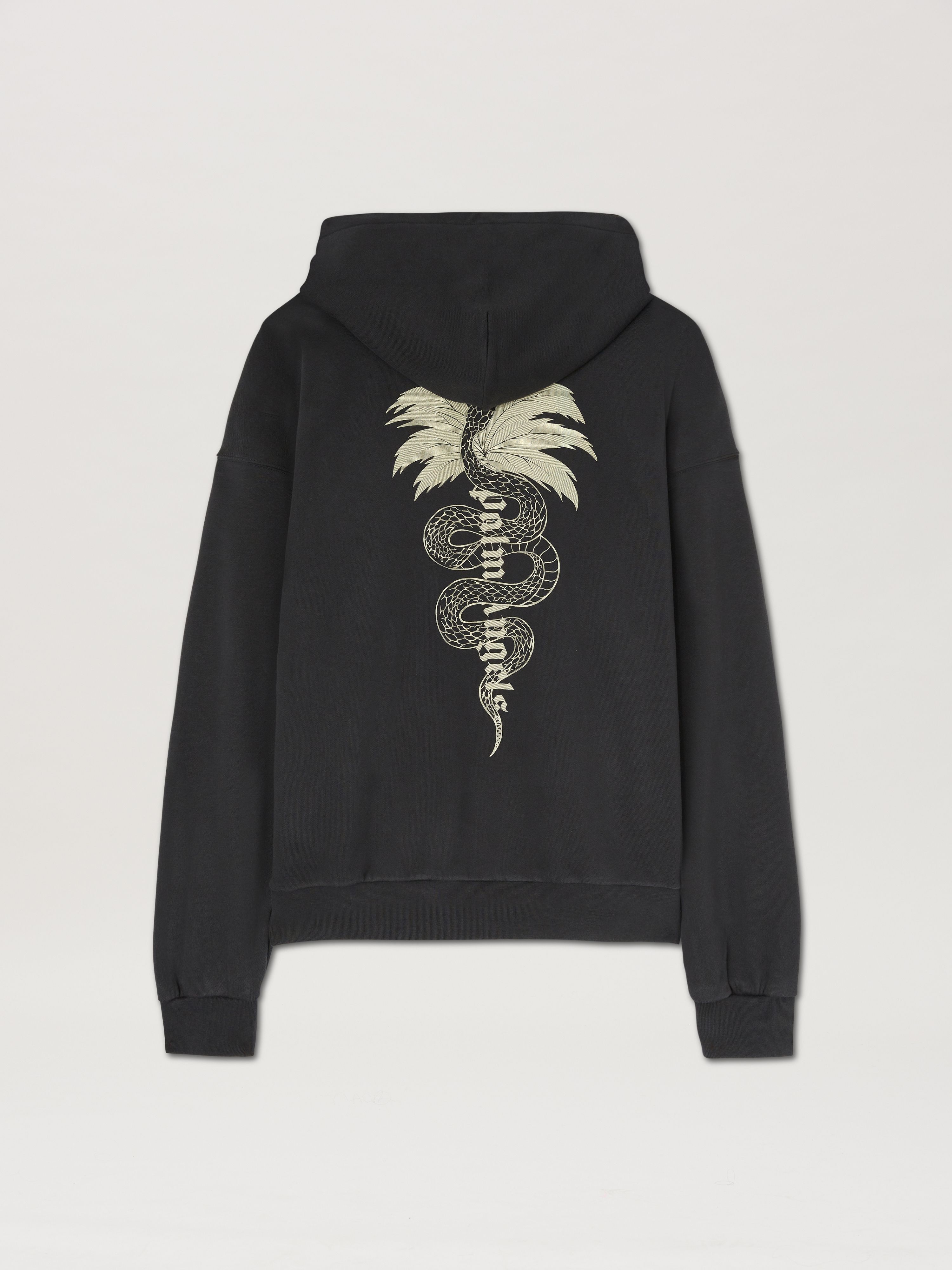 PALM ANGELS  Lunar New Year Hoodie BLACK - OFF WHITE PMBB155G25FLE001