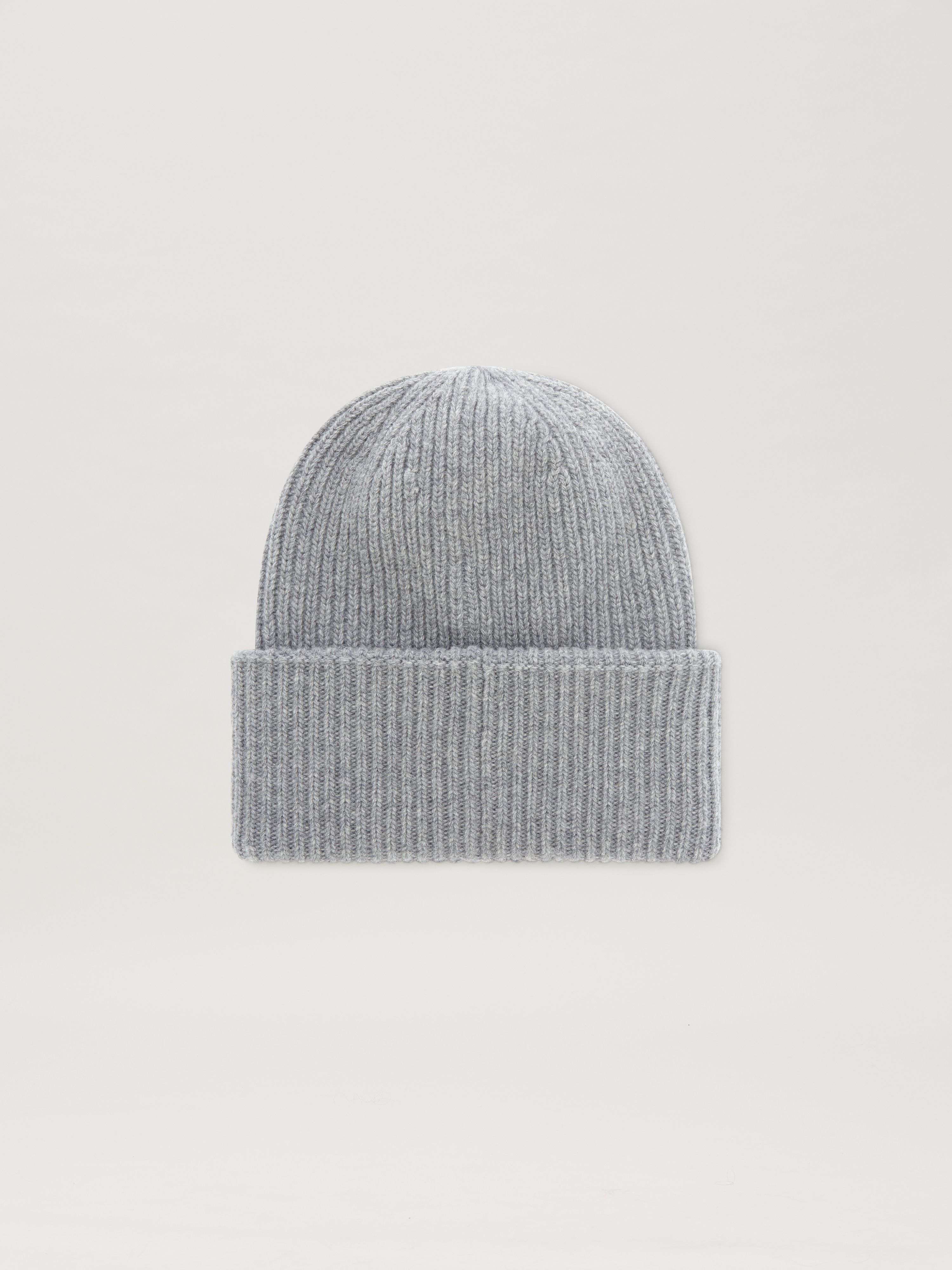 PALM ANGELS  ribbed beanie Moncler x Palm Angels GREY - WHITE PMLC033T25KNI001