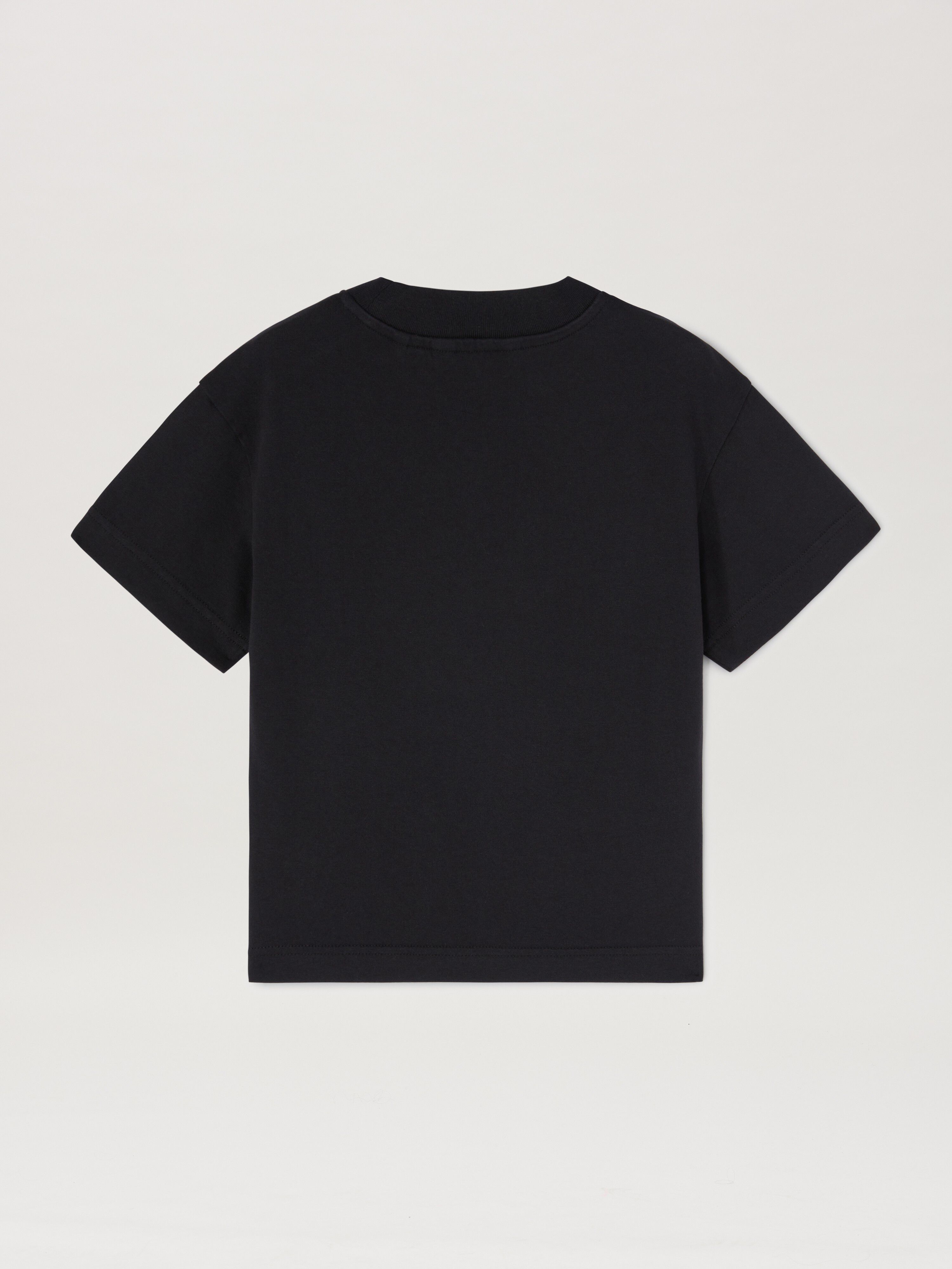 PALM ANGELS  The Palm T-Shirt BLACK FUCHSIA FLUO PGAA002S25JER001