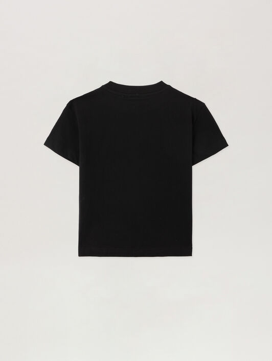 PALM ANGELS Spray Bear T-Shirt NERO/BLACK PBAA003S26JER006