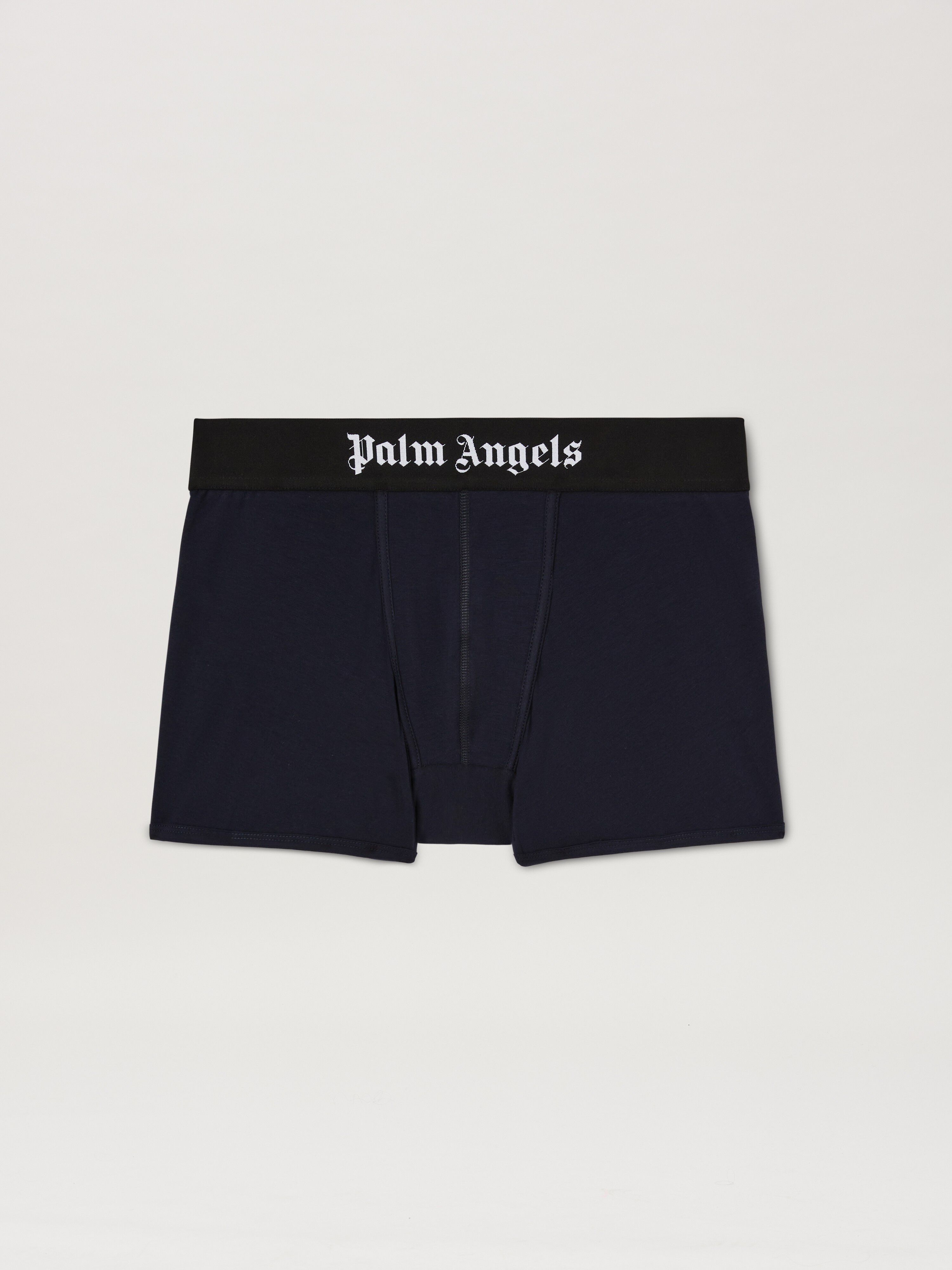 PALM ANGELS  Logo band blpack boxer NAVY BLUE - BLACK PMUH003S25FAB001