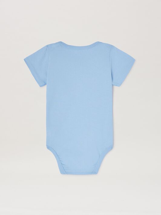 PALM ANGELS  3 Pack bodysuits LIGHT BLUE OFFWHITE PB2X017S25JER001