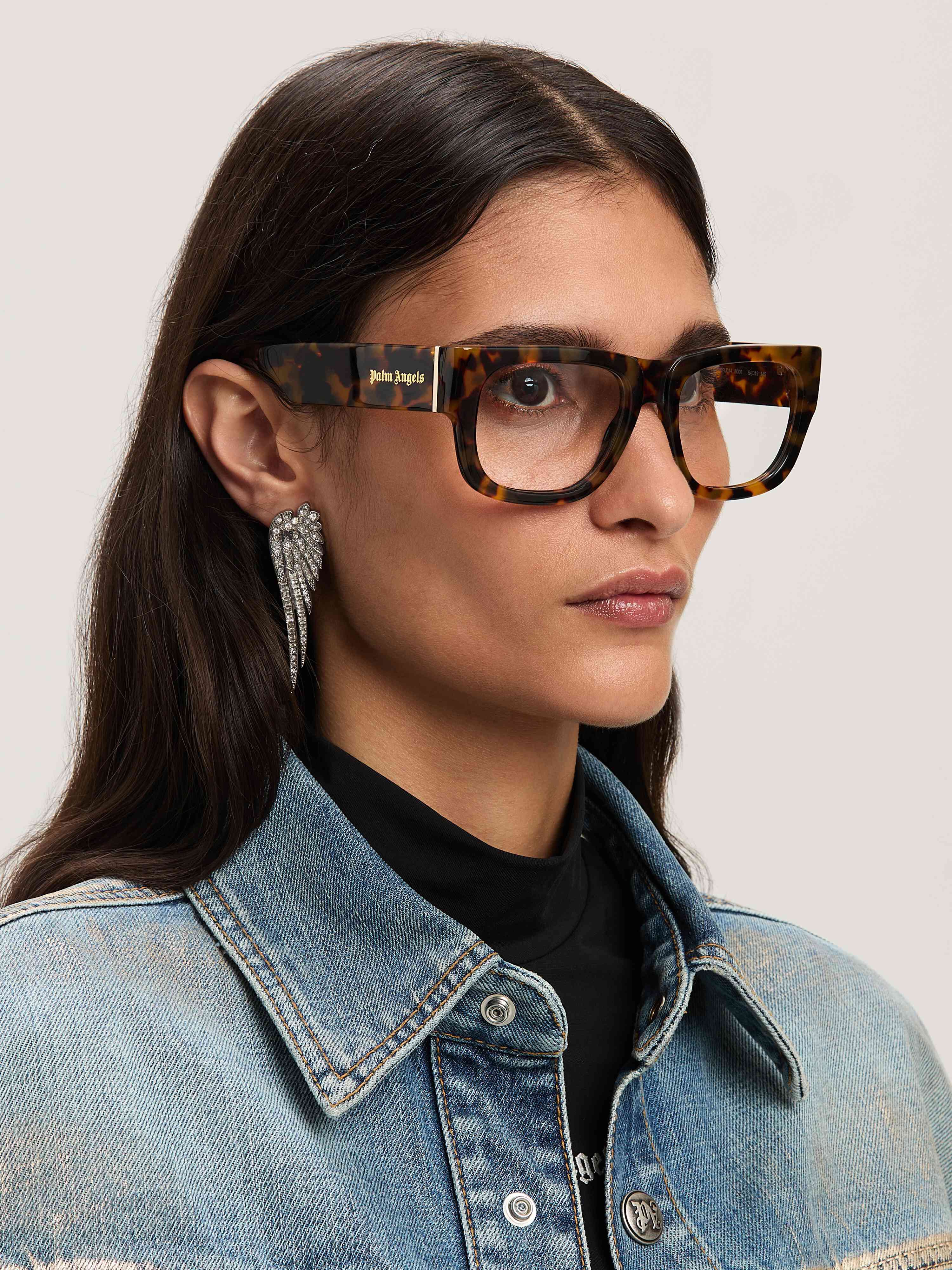 PALM ANGELS  Styke 14 eyewear HAVANA - NO COLOR PERJ014S25PLA001