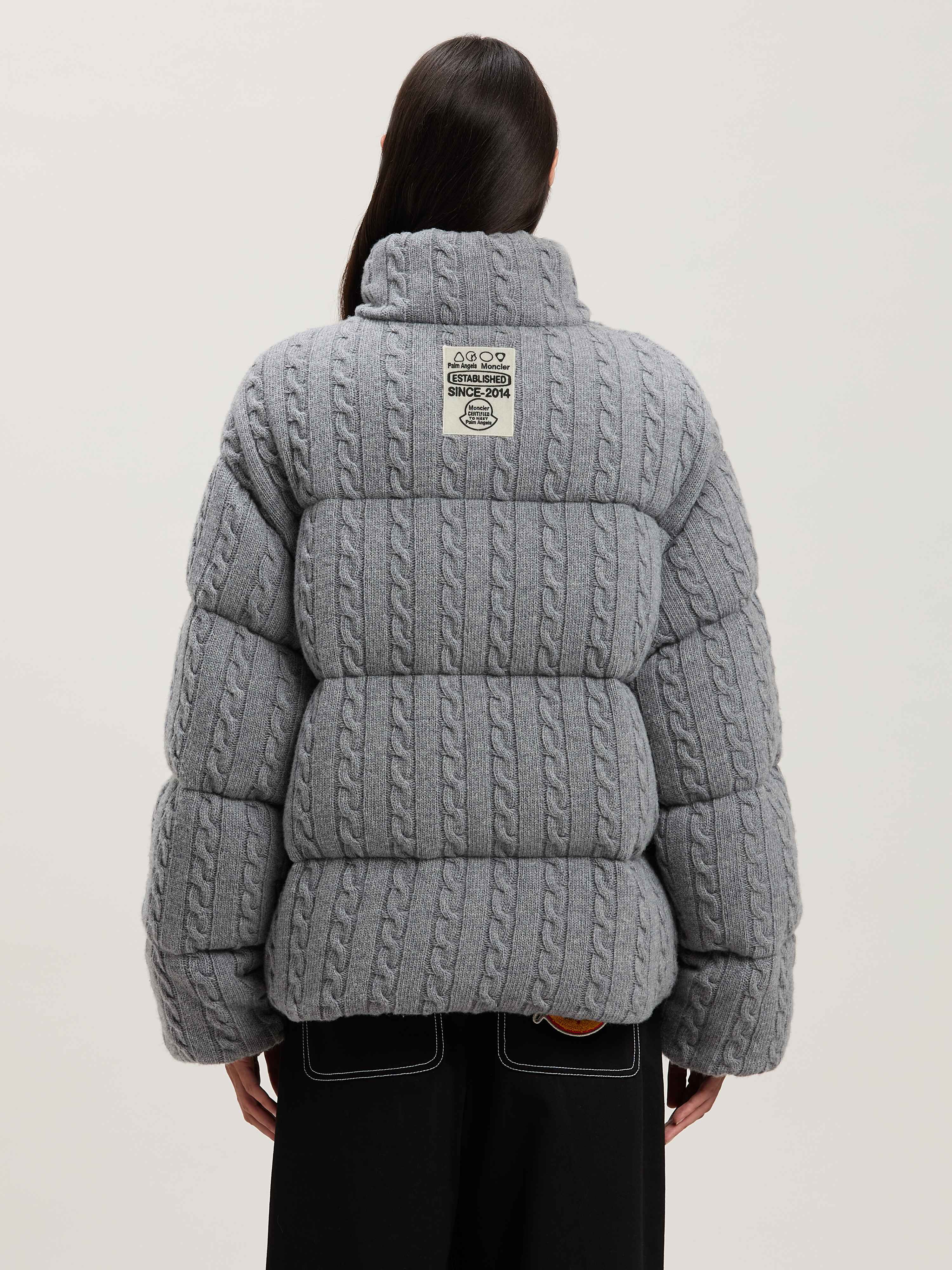 PALM ANGELS  Austru down jacket Moncler x Palm Angels GREY - WHITE PMEJ007T25KNI001