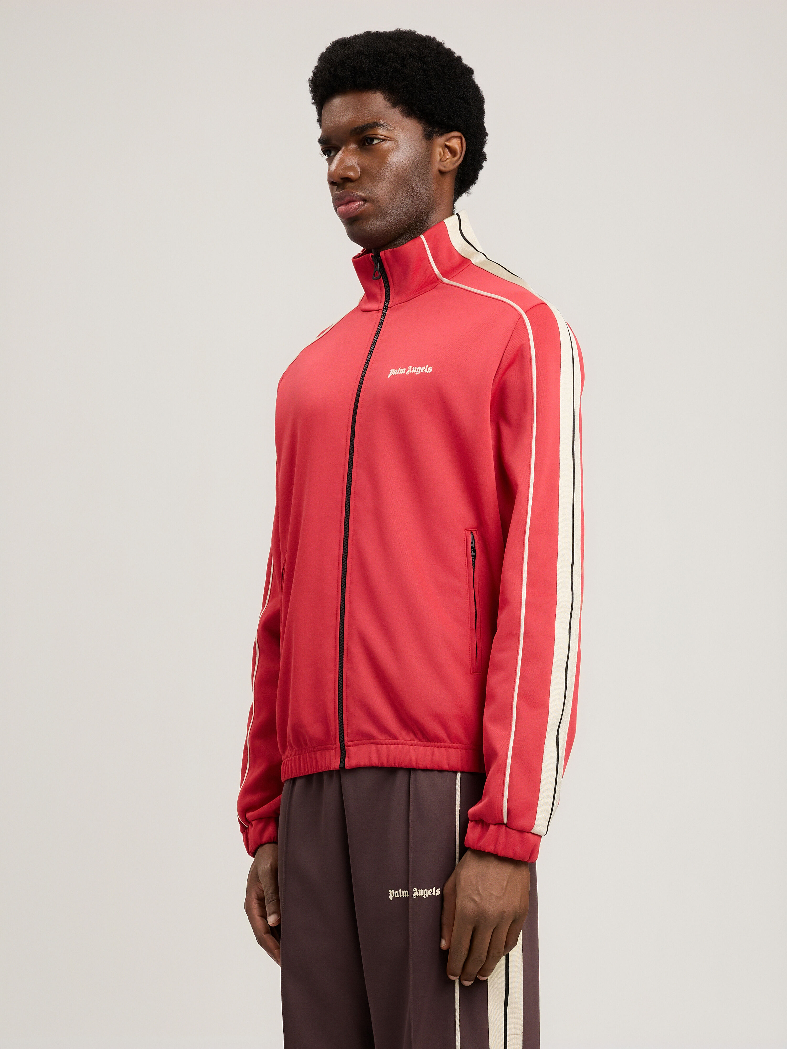 Classic Logo Vintage Track Jacket in RED OFF WHITE for Men | Palm