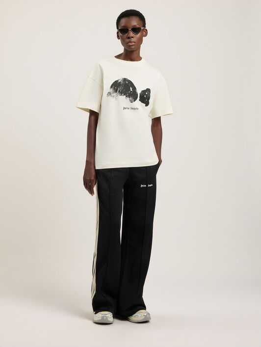 Spray Bear T-Shirt PALM ANGELS Spray Bear T-Shirt OFF White/Black PMAA109T26JER002