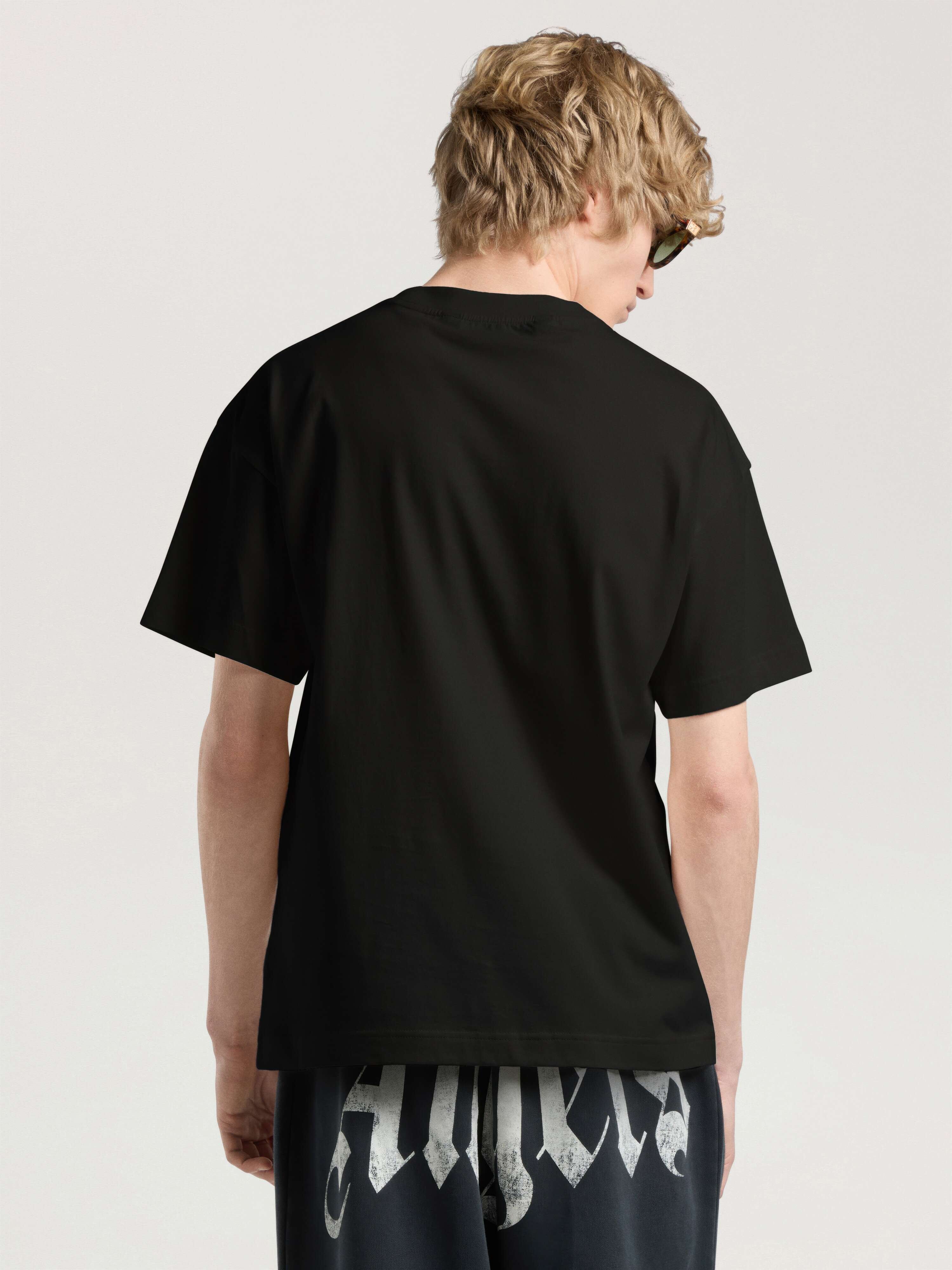 Palm Hills Regular T-Shirt PALM ANGELS Palm Hills Regular T-Shirt BLACK - OFF WHITE PAMAA01W26JR18