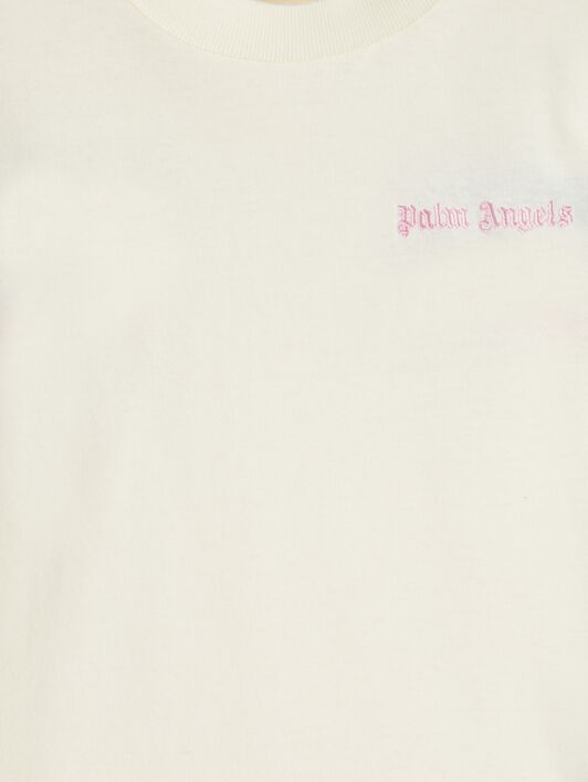 PALM ANGELS  Multicolor band T-shirt BUTTER ROSE PINK PGAA013S25JER001