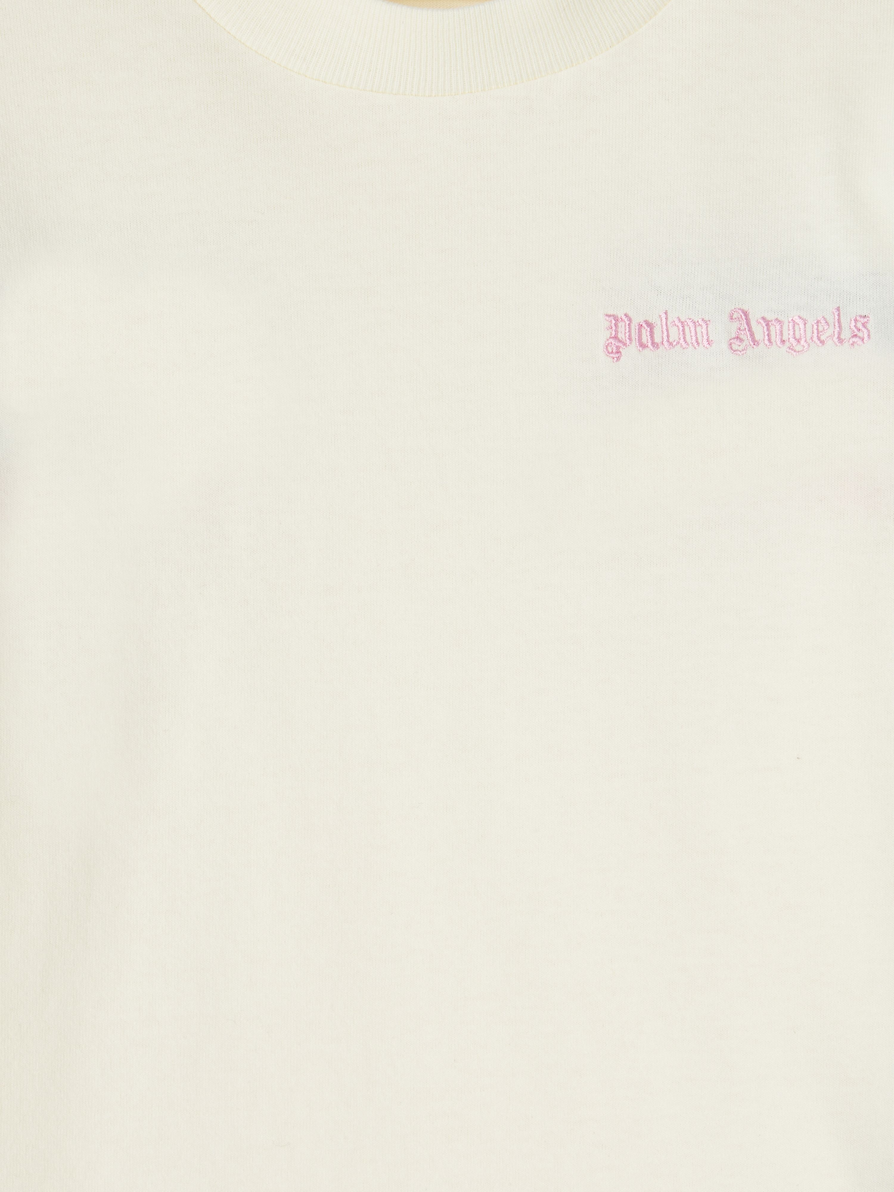 PALM ANGELS  Multicolor band T-shirt BUTTER ROSE PINK PGAA013S25JER001
