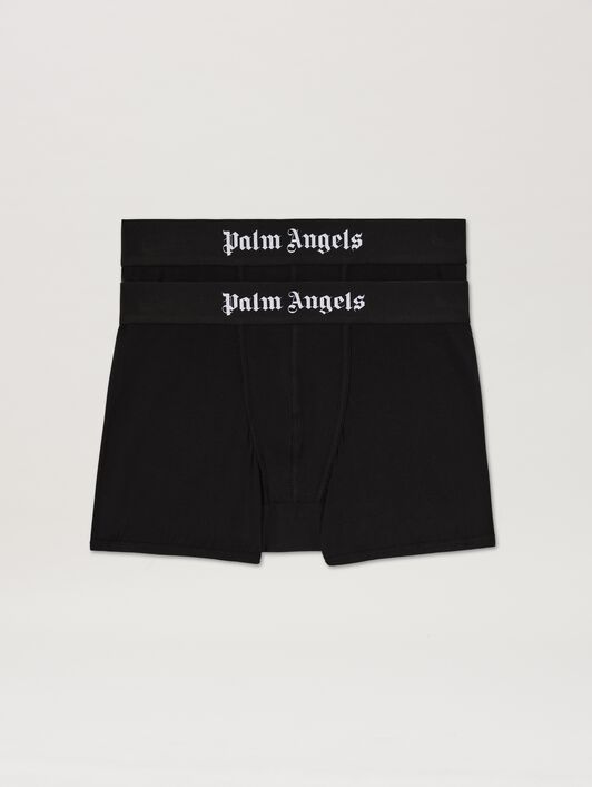 PALM ANGELS  Logo band blpack boxer BLACK - BLACK PMUH003S25FAB001