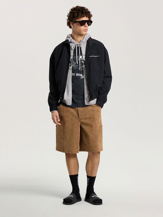 Surf Boy Regular T-Shirt PALM ANGELS Surf Boy Regular T-Shirt ANTHRACITE - BLACK PAMAA01F26JR07