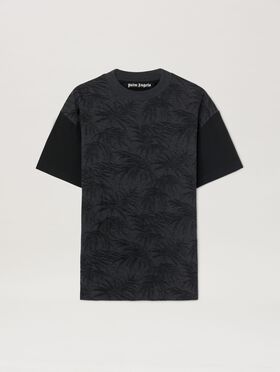 PALM ANGELS Palms Curved Logo T-shirt WHITE PMAA001C99JER027