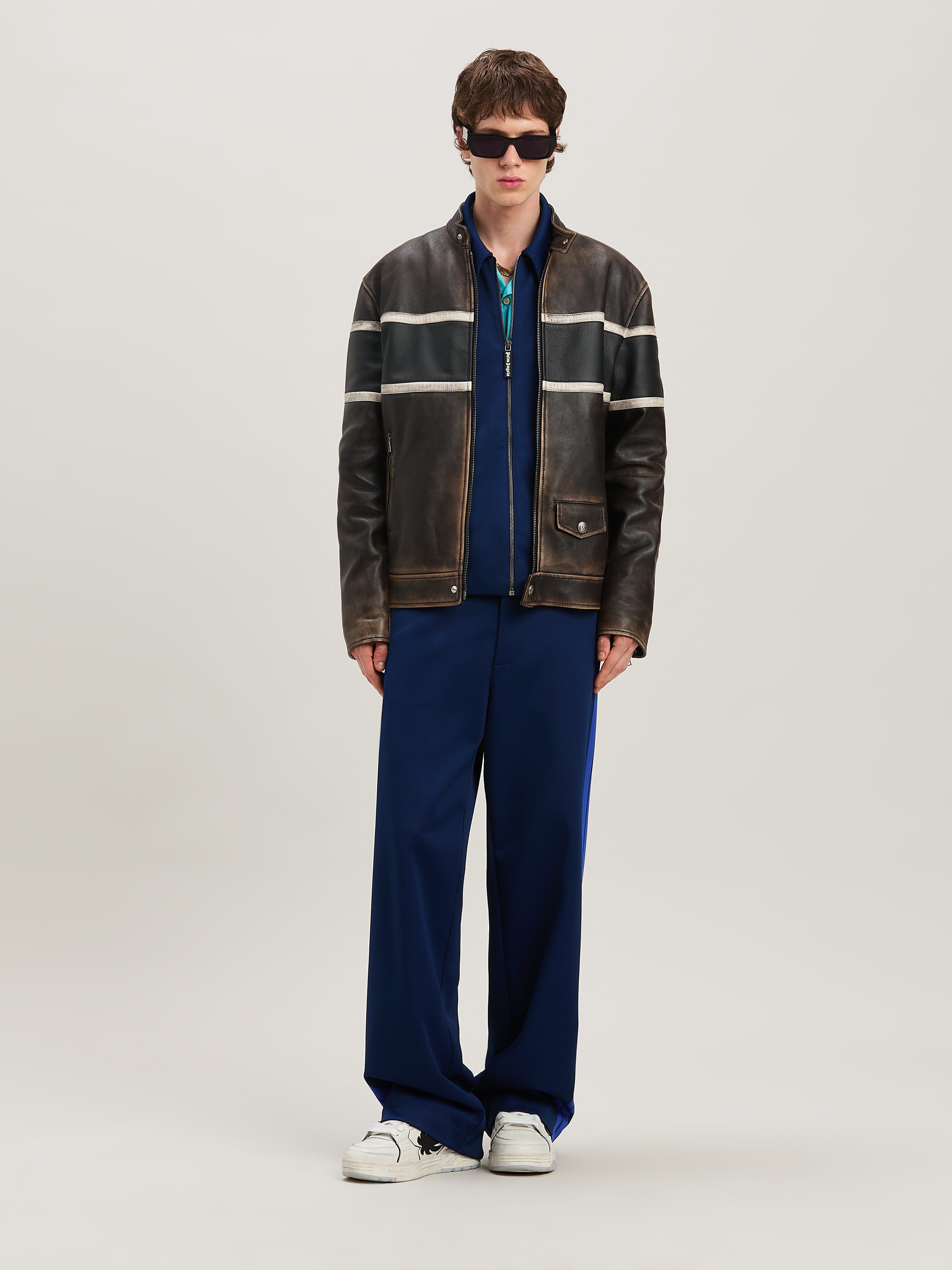 PALM ANGELS  Trainingsjacke NAVY BLUE - BLUE PMBD086S25FAB001