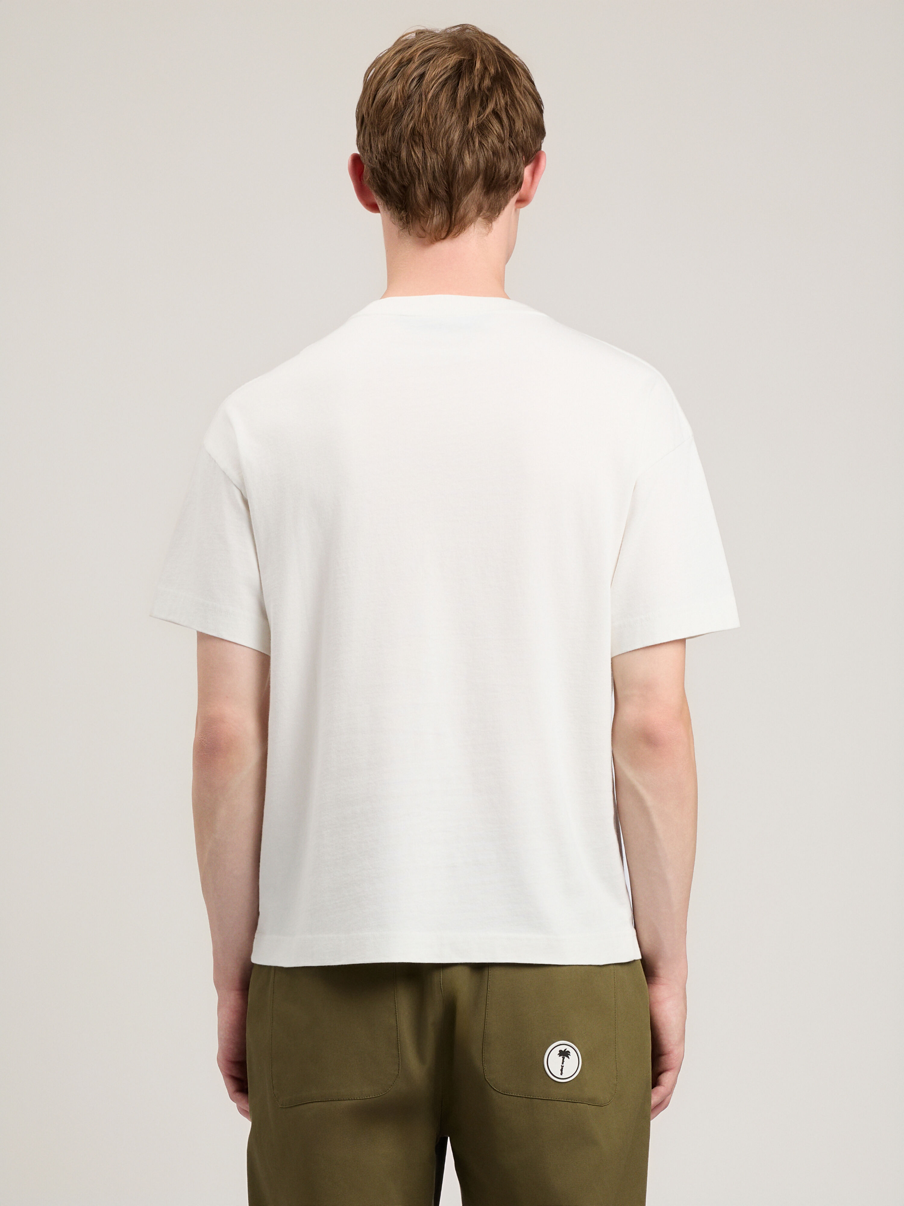 Palm Sunset T-Shirt in OFF WHITE MULTICOLOR for Men | Palm Angels®
