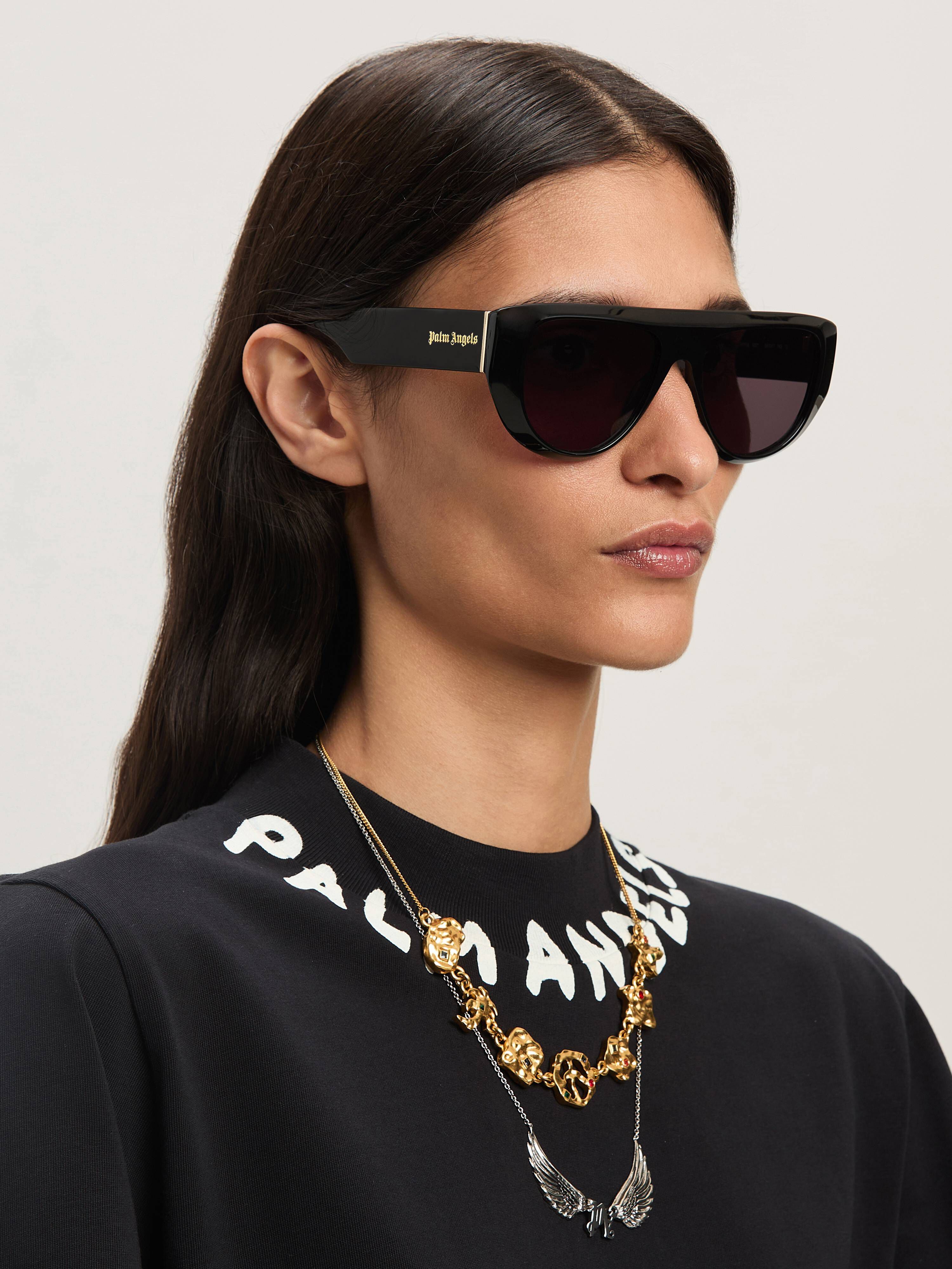PALM ANGELS  Joshua sunglasses BLACK - DARK GREY PERI105S25PLA001