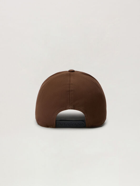 PALM ANGELS Classic Logo Cap BROWN OFF WHITE PMLB104S26FAB004