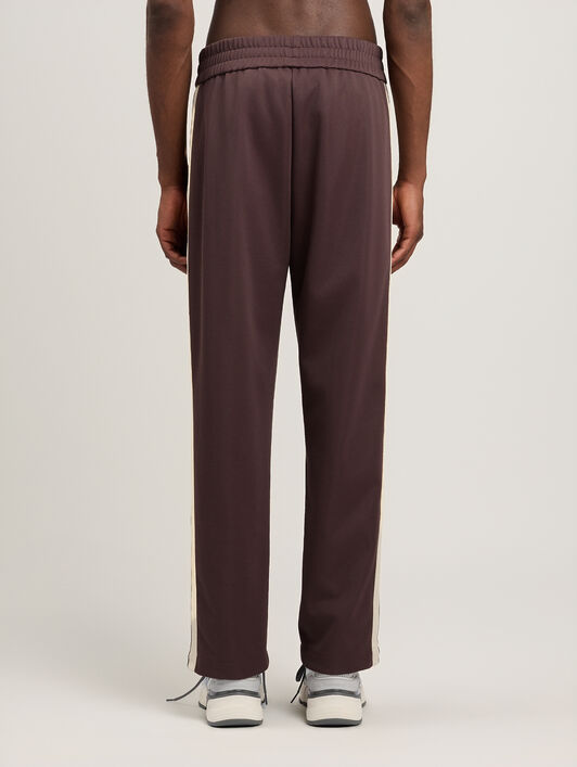 PALM ANGELS Classic Logo Vintage Track Pants BROWN OFF WHITE PMCJ04JS26FAB001