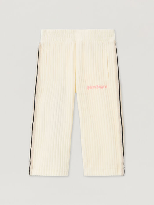 PALM ANGELS Pa Corduroy  Track Pantsof OFF WHITE - SOFT PINK PG4X001F25FLE001