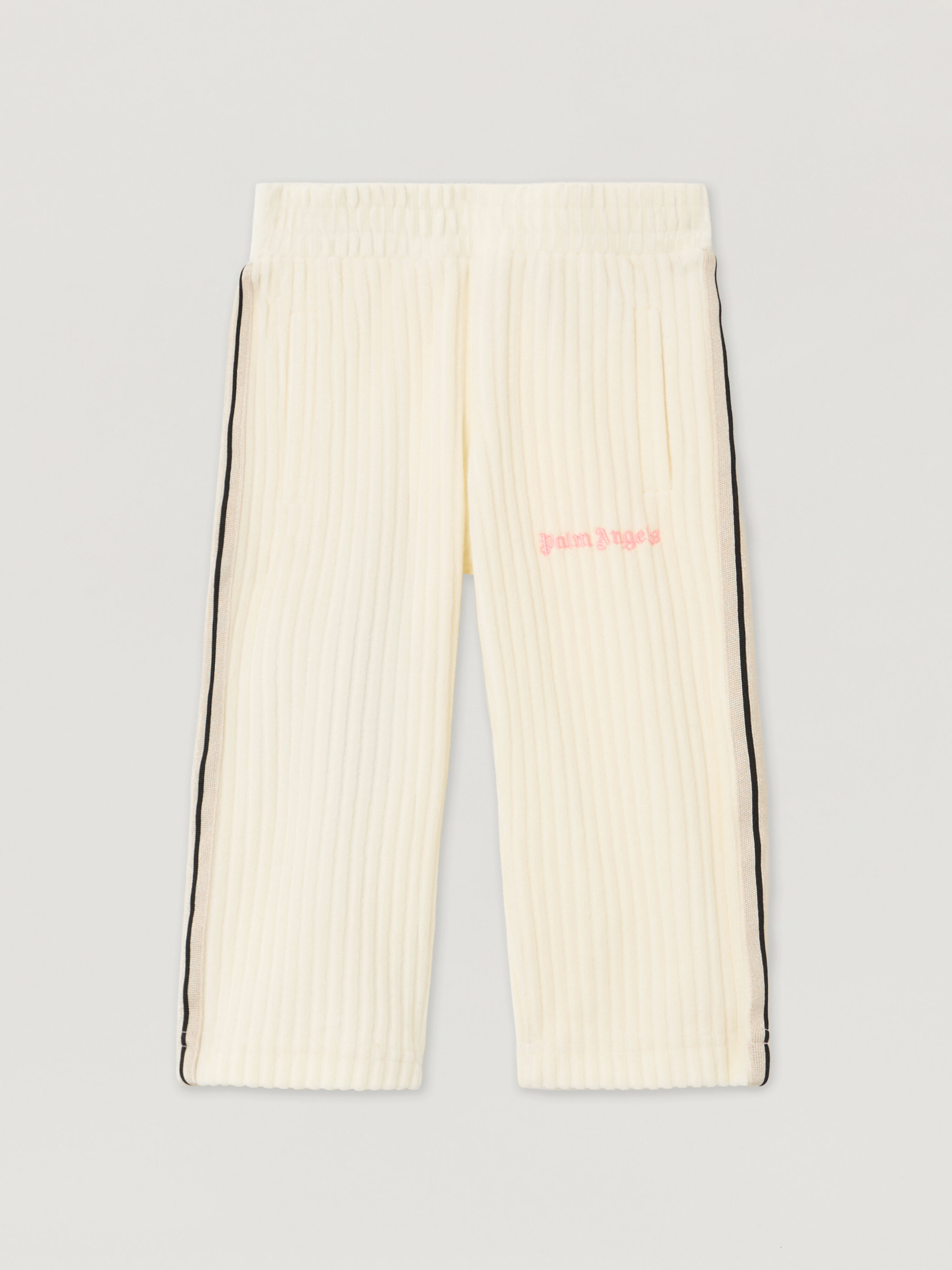 PALM ANGELS Pa Corduroy  Track Pantsof OFF WHITE - SOFT PINK PG4X001F25FLE001