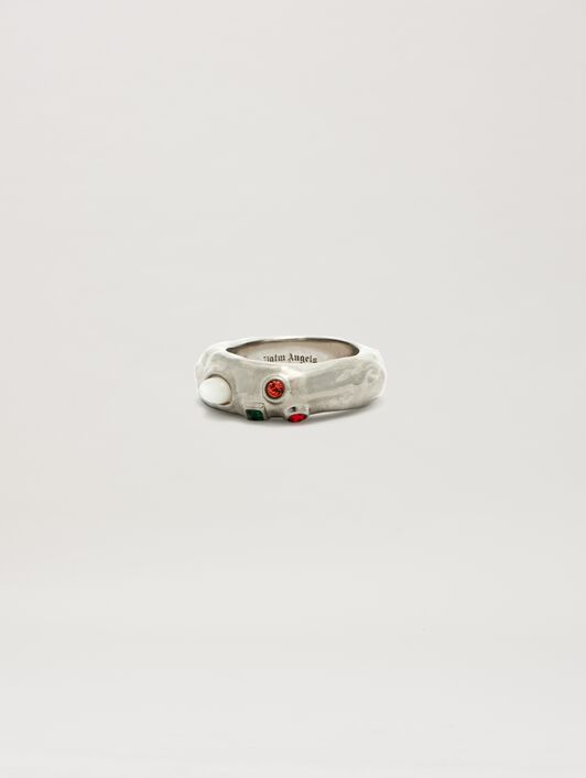 PALM ANGELS  Melted metal ring ARGENTO - MULTICOLORE PMOC02AS25MAT001