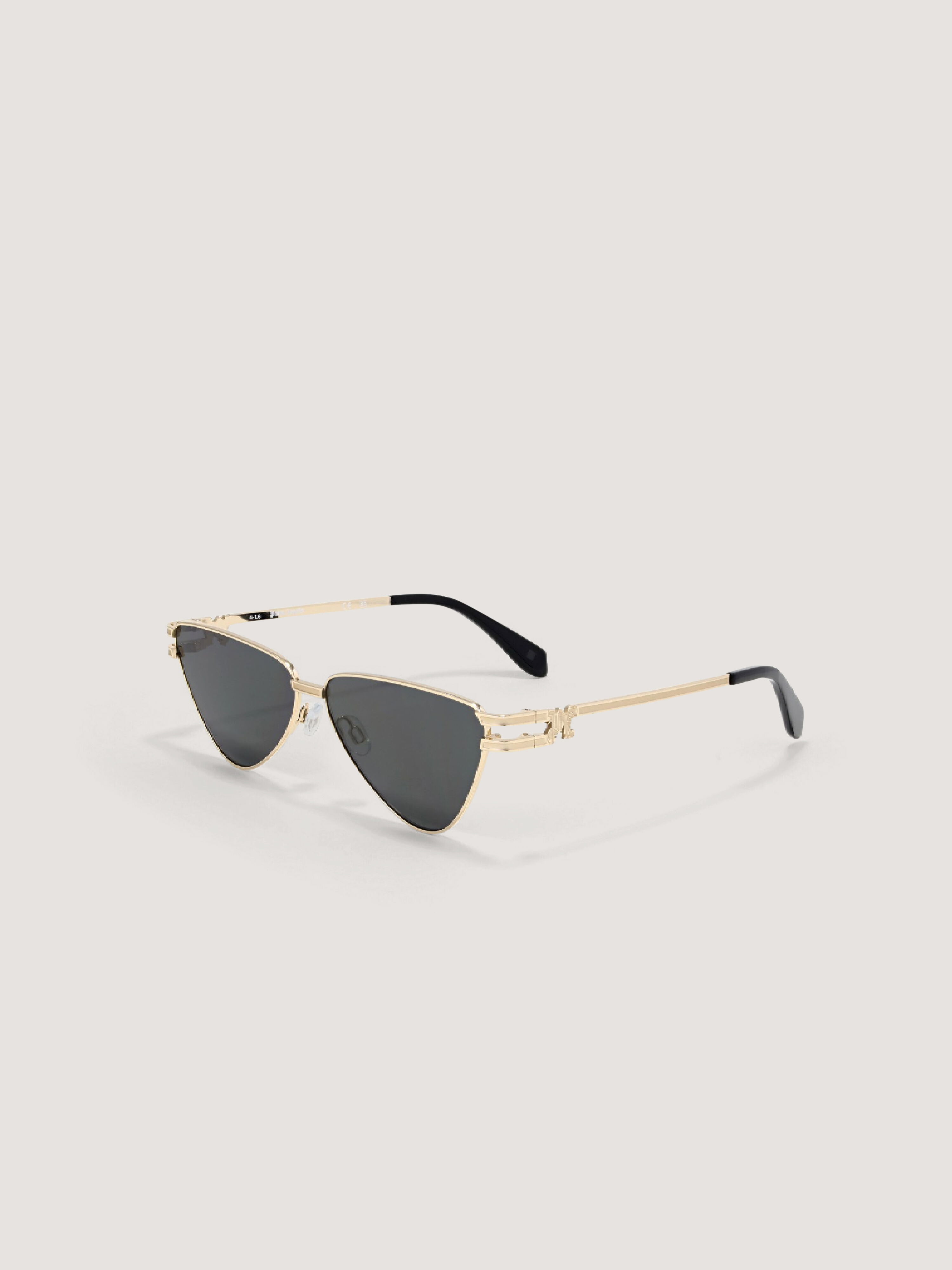 PALM ANGELS Fontana Black Lens Sunglasses SHINY GOLD PA2004760759
