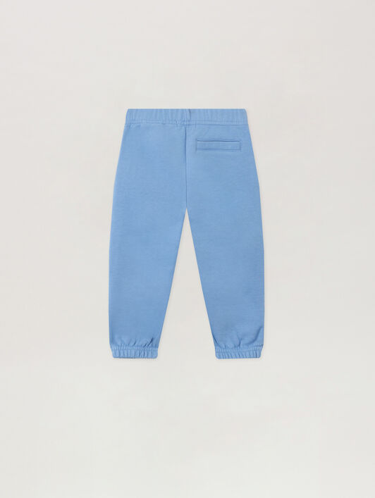 PALM ANGELS Pa New Track Sweatpants DUSTY BLUE - OFF WHITE PB4X003F25FLE001