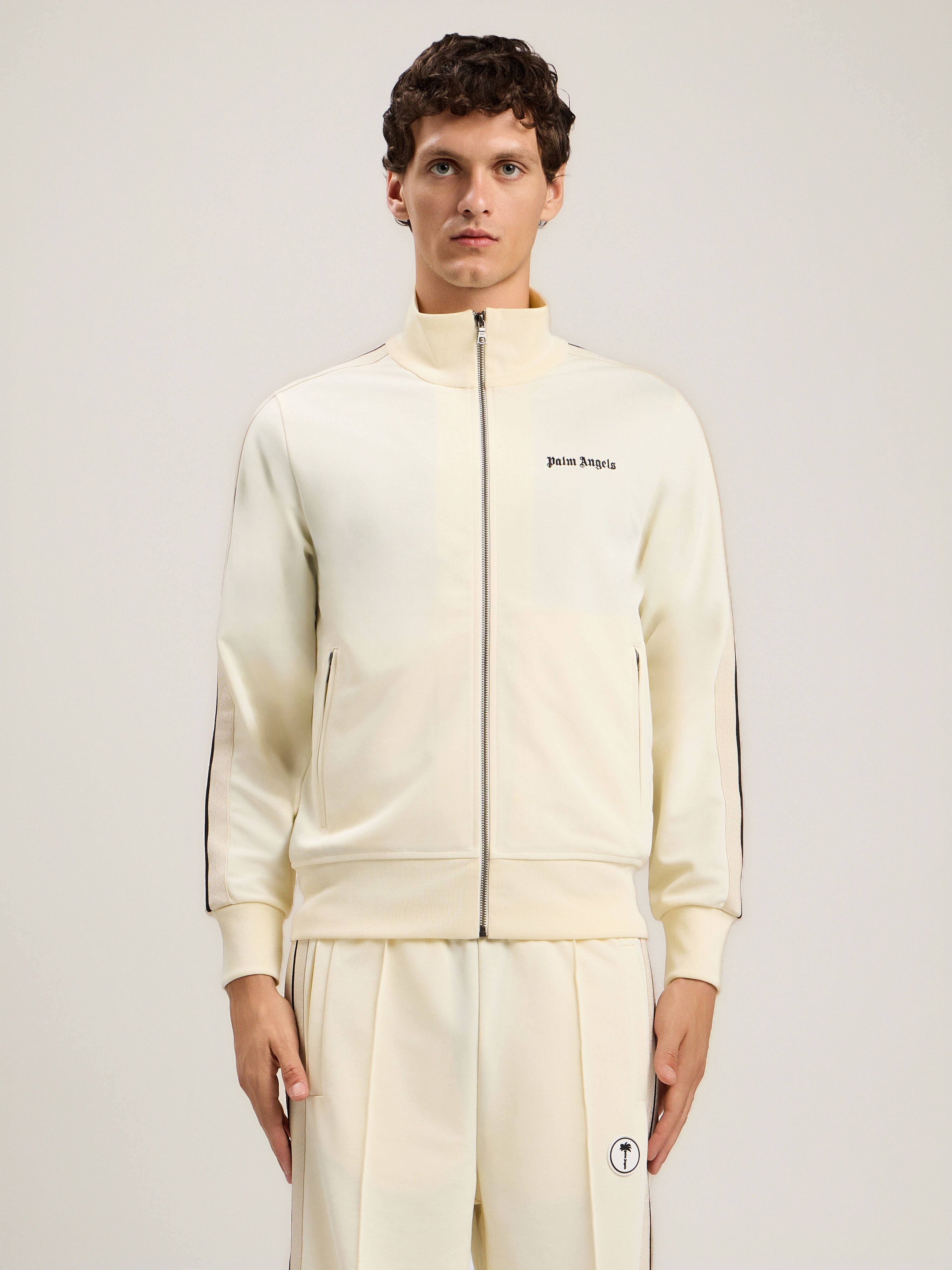 Classic Logo Track Jacket PALM ANGELS Classic Logo Track Jacket IVORY BLACK PMBD058S26FAB001