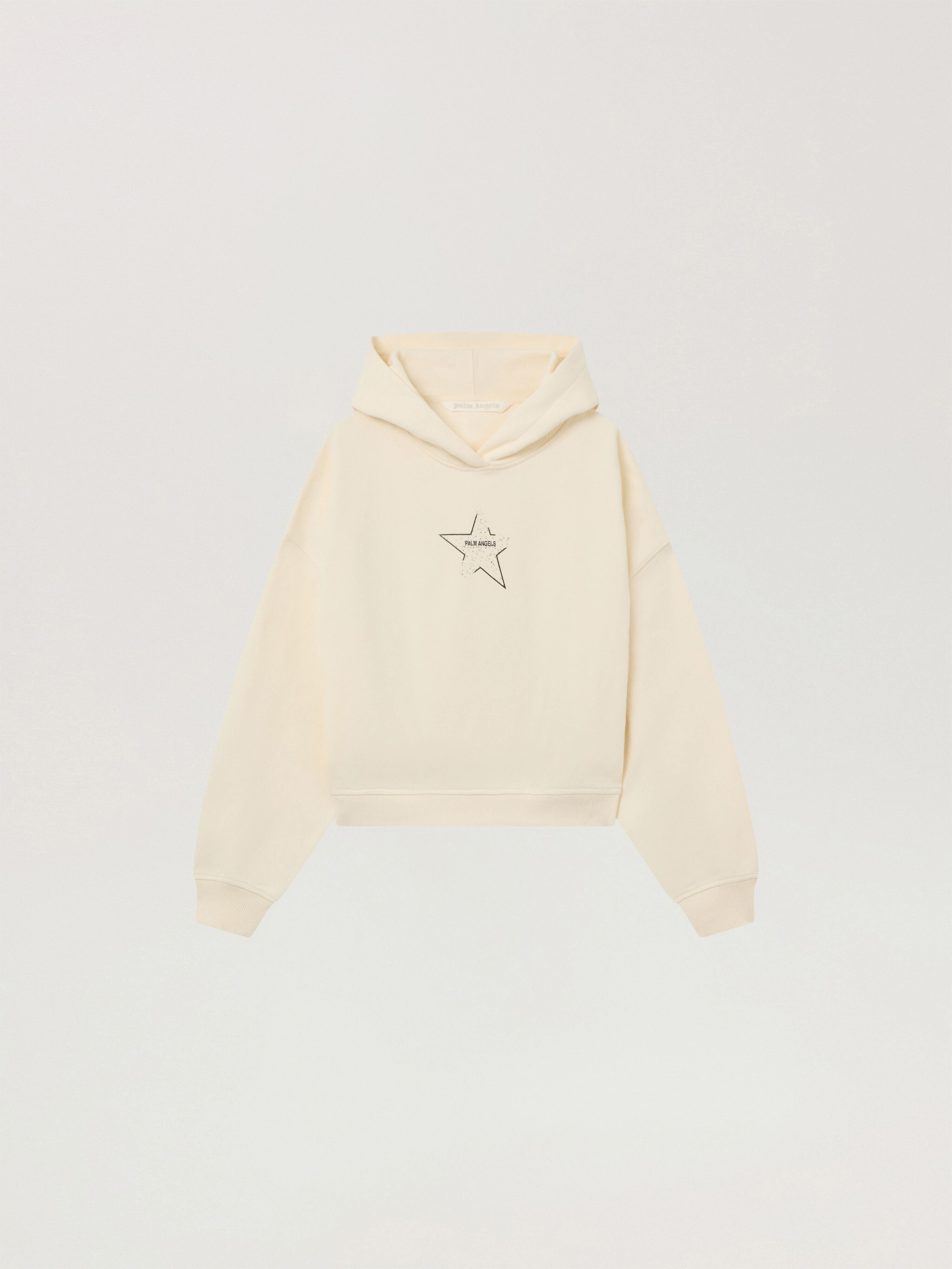 Icon Palm Loose Hoodie PALM ANGELS Icon Palm Loose Hoodie OFF WHITE - BLACK PAWBB05W26FL02