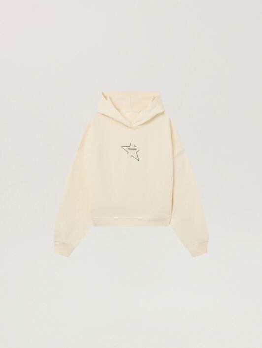 Icon Palm Loose Hoodie PALM ANGELS Icon Palm Loose Hoodie OFF WHITE - BLACK PAWBB05W26FL02