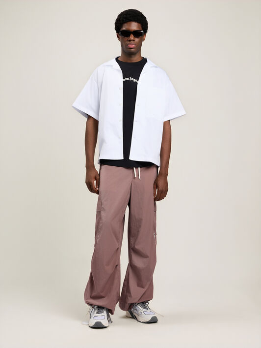 PALM ANGELS Classic Logo Over T-Shirt BLACK OFF WHITE PMAA10BS26JER007