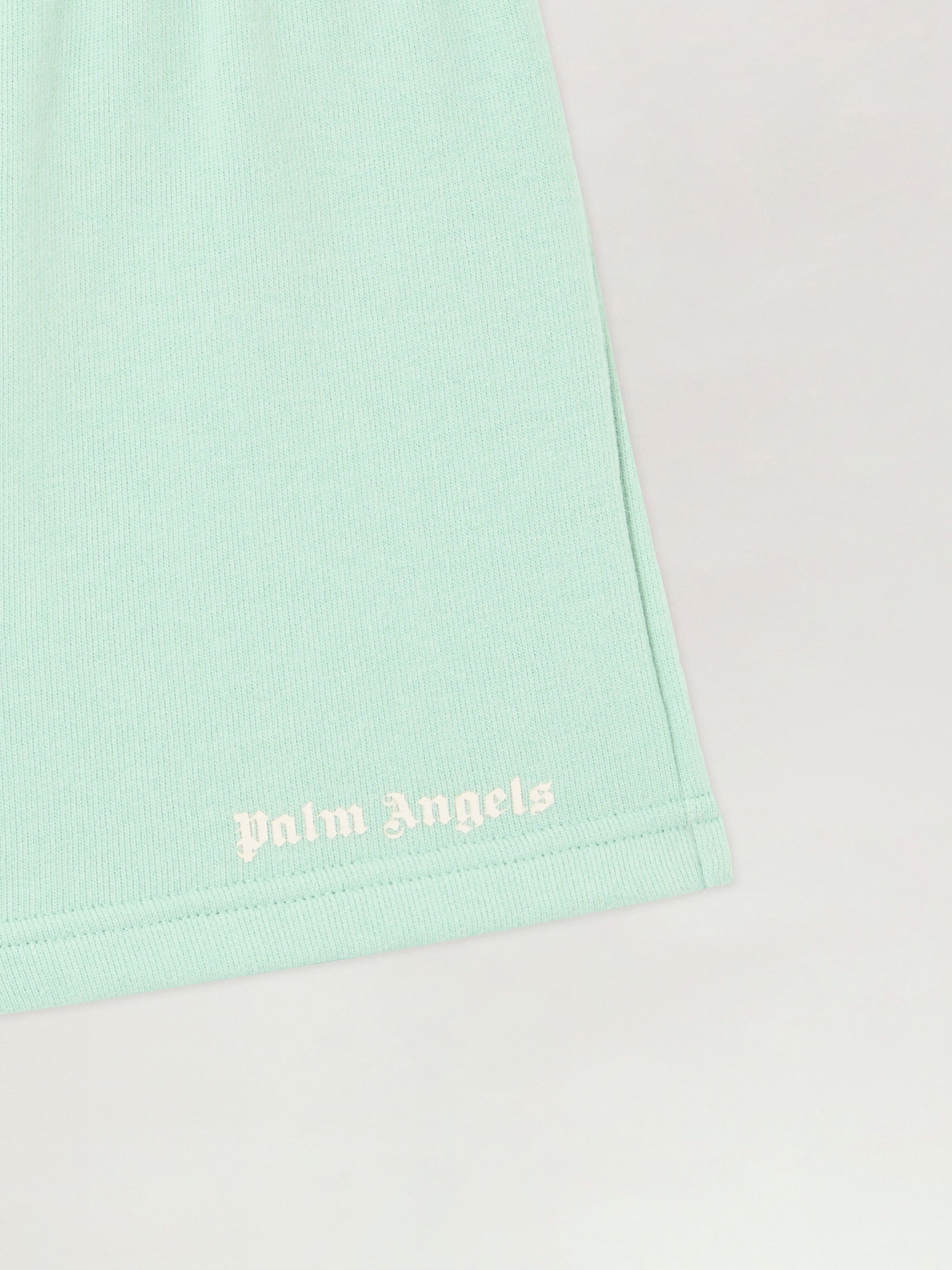PALM ANGELS Classic Logo Sweat Short VERDE CHIARO/LIGHT GREEN PB6X003S26FLE001