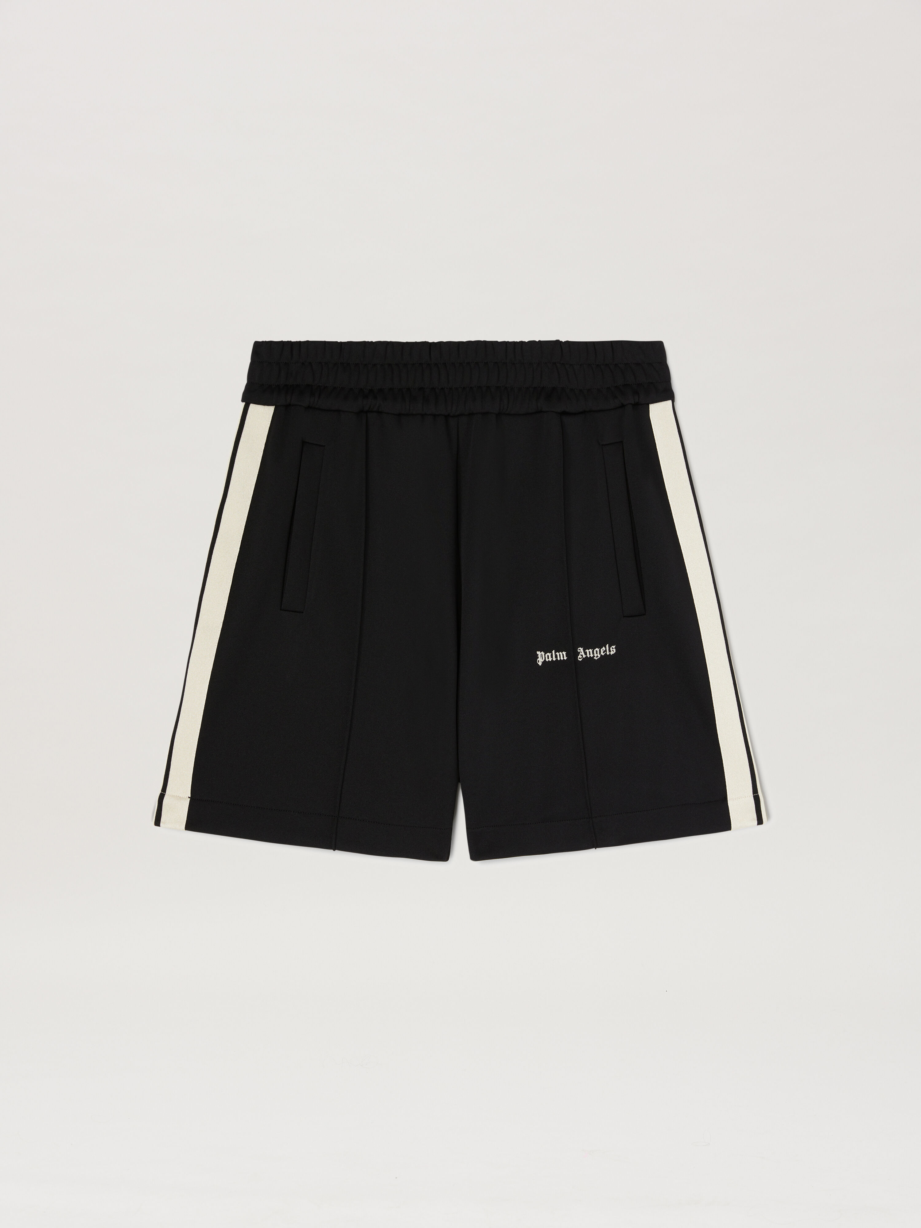 PALM ANGELS Classic Logo Track Shorts Black Off Whit BLACK OFF WHITE PMCL004C99FAB001