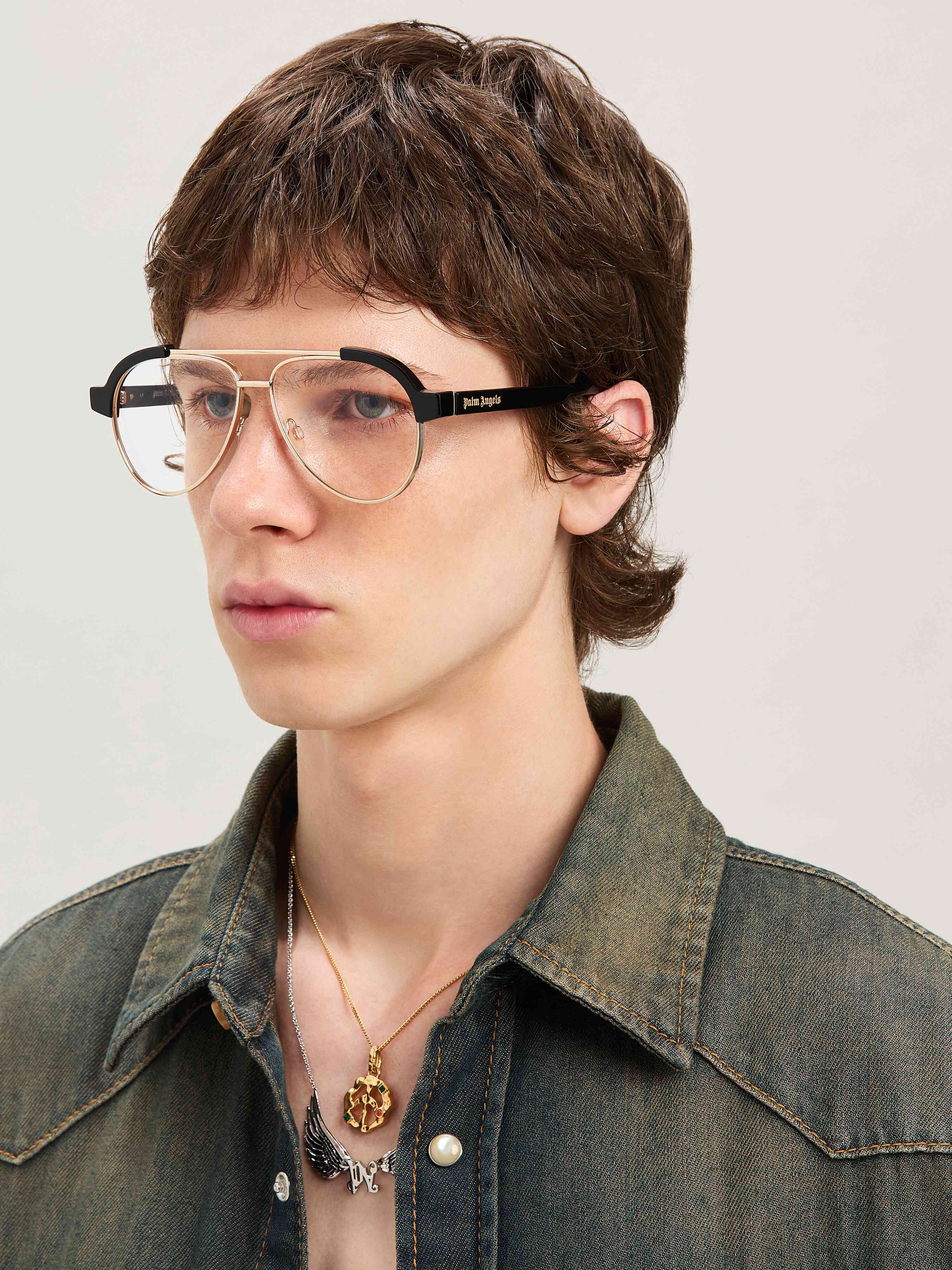 PALM ANGELS  Style 18 eyewear BLACK - NO COLOR PERJ018S25PLA001
