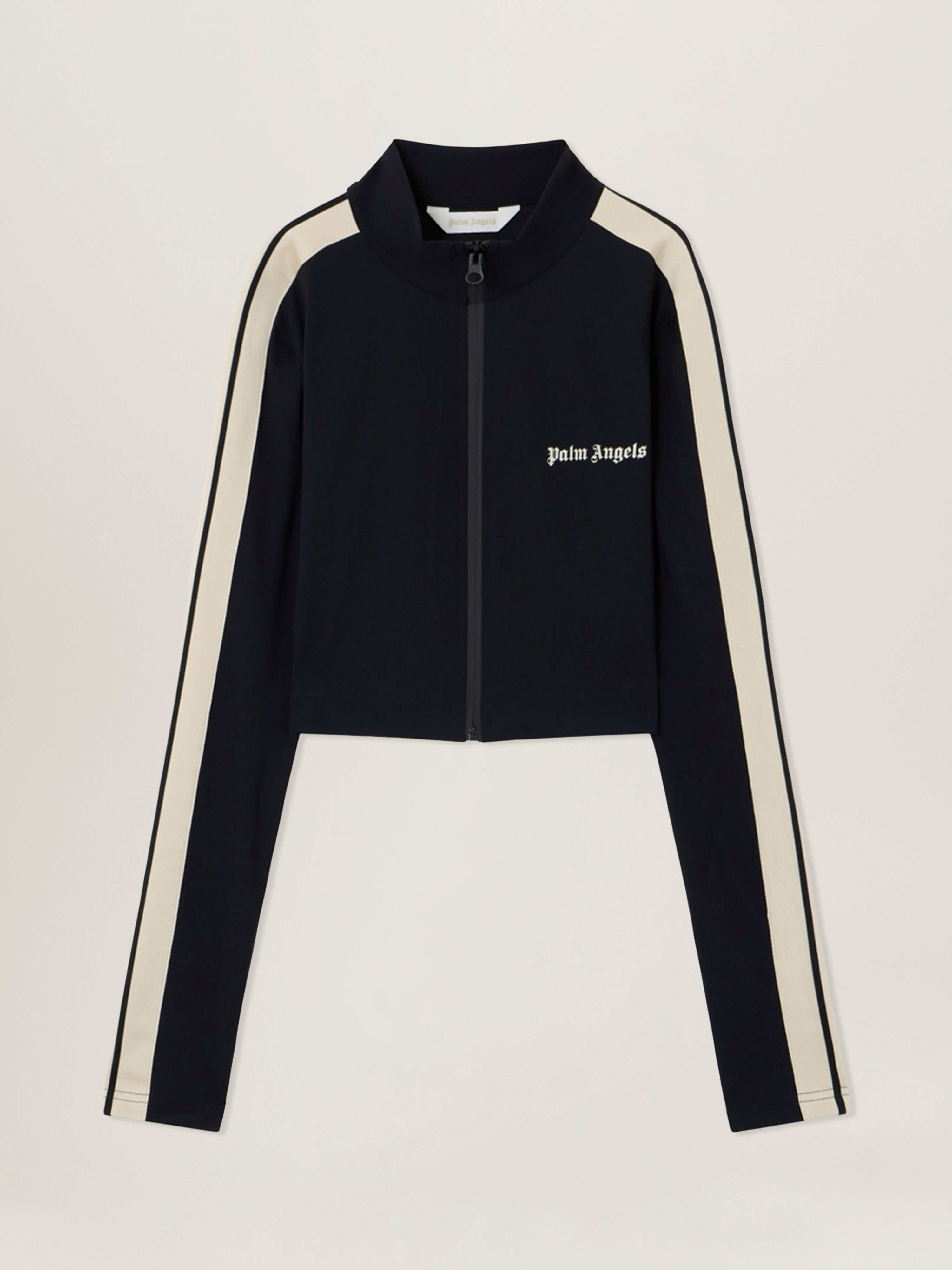 PALM ANGELS Classic Logo Training Jacket BLACK - OFF WHITE PAWVO04F26FB01
