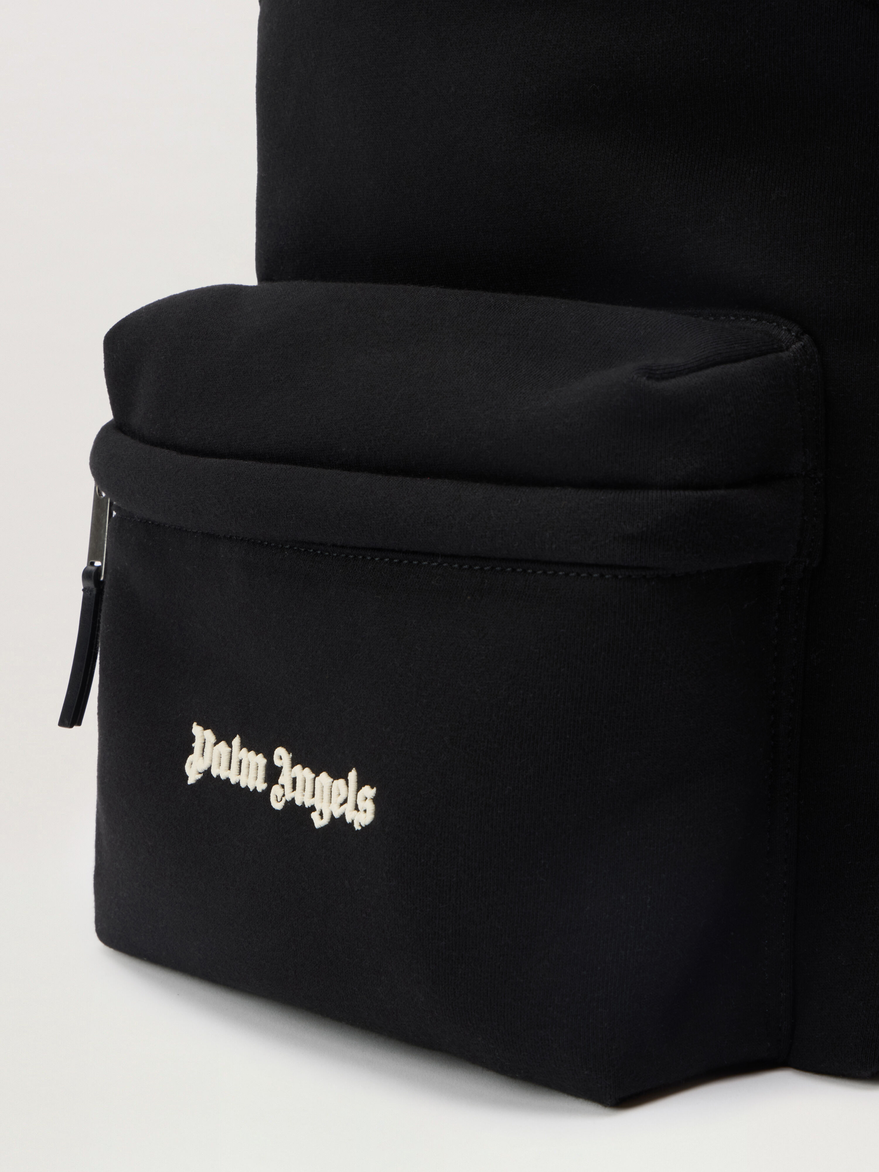 PALM ANGELS Classic Logo Backpack BLACK - OFF WHITE PMNB024F25FLE001